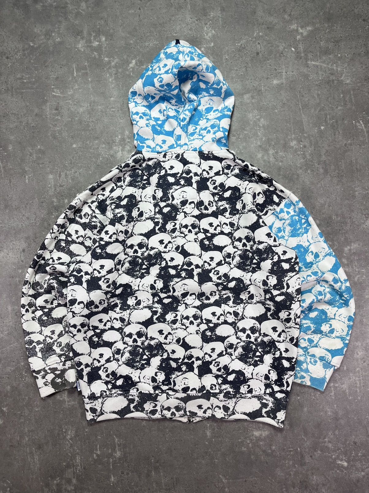 G-Unit G-Unit Rare AOP Skulls Printed Baggy Zip Hoodie XL XXL Size US XL / EU 56 / 4 - 2 Thumbnail
