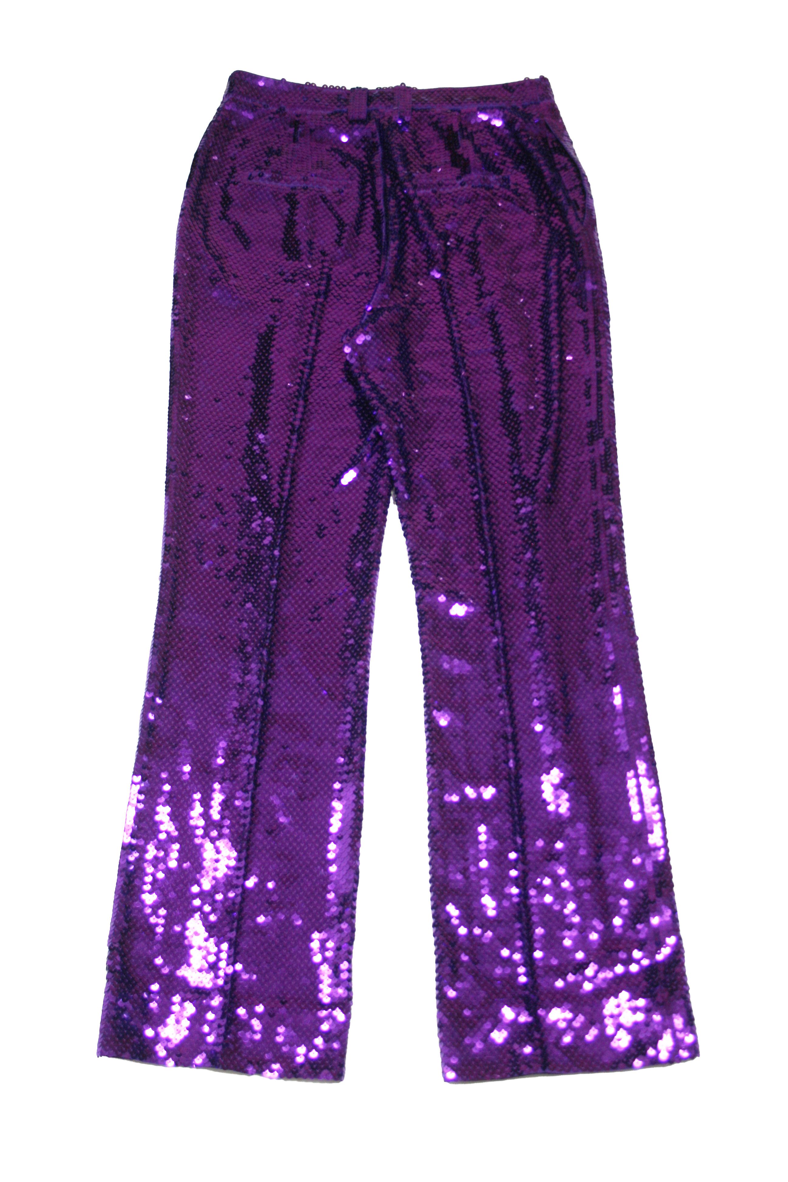 H&M × Paco Rabanne F/W23 Sequin Disc Payets Flared Pants Size 30" / US 8 / IT 44 - 2 Thumbnail