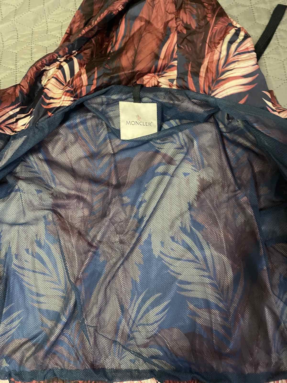 Moncler Grenoble Moncler Burgundy Printed Polyamide Hooded Jacket Size M / US 6-8 / IT 42-44 - 13 Thumbnail