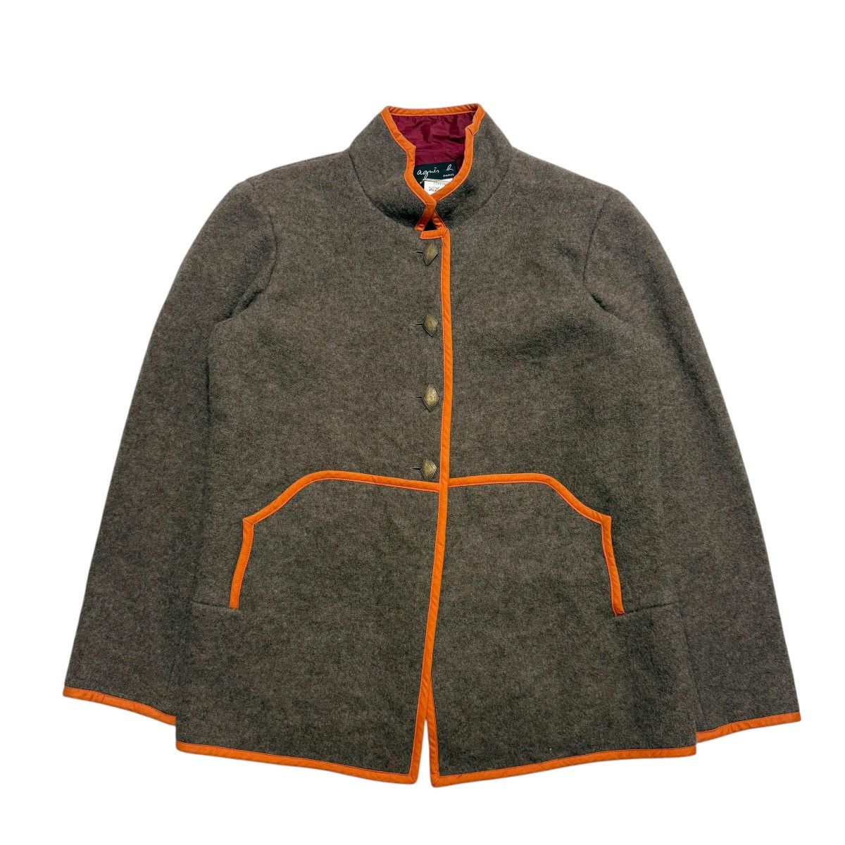 agnes b. Nice Design Agnes B Wool Jacket Size S / US 4 / IT 40 - 1 Thumbnail