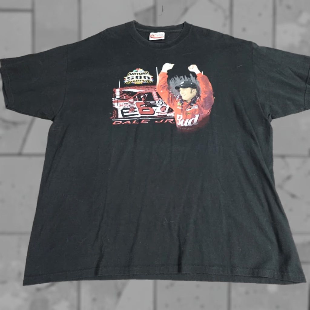 Vintage VINTAGE Daytona 500 Shirt XL Black Dale Earnhardt Jr Double Sided Nascar 2004 Shirt Men XL Black Dale Earnhardt Jr Double Sided Nascar 2004 Size US XL / EU 56 / 4 - 1 Thumbnail