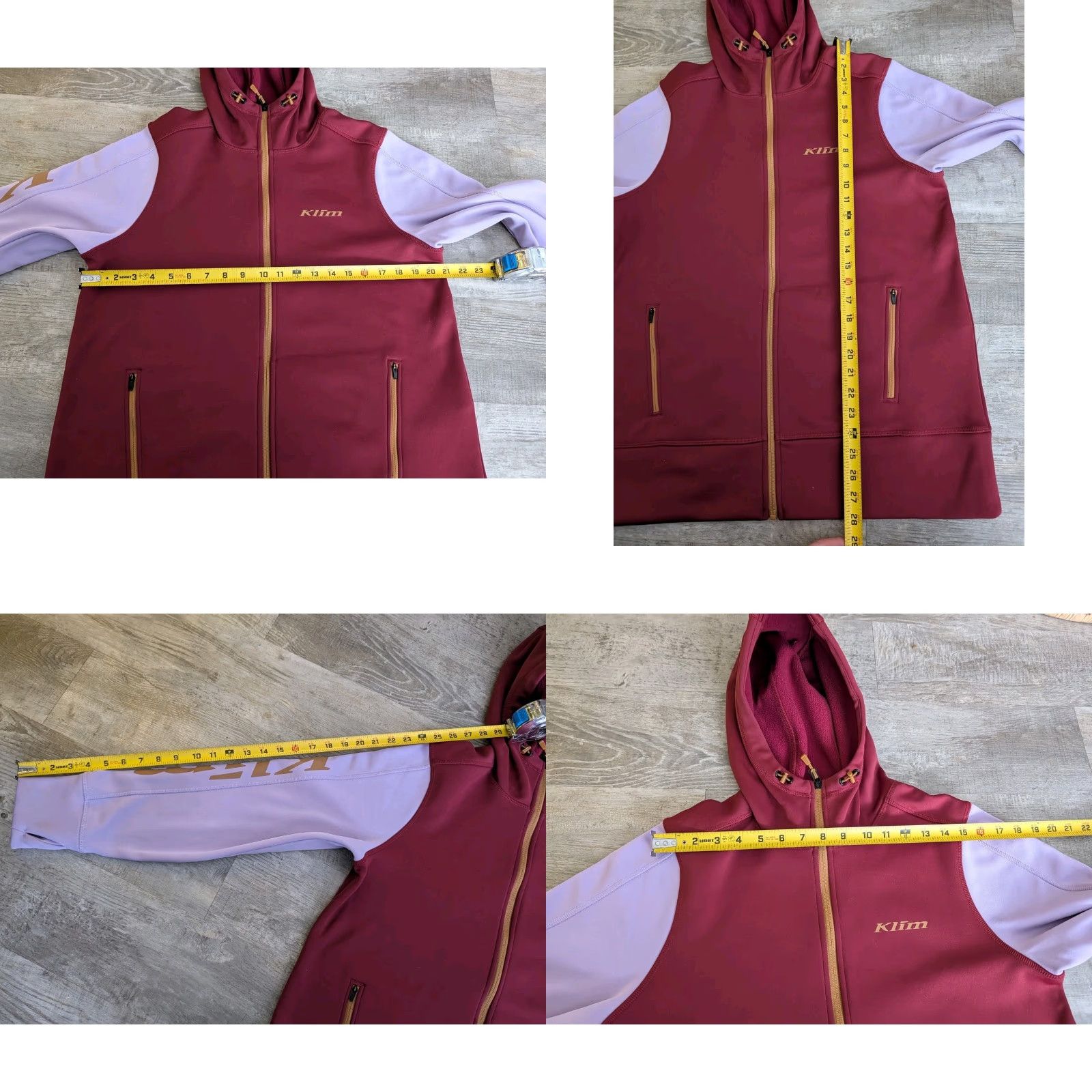 Vintage Klim Visita Full Zip Hoodie Women's Cabernet - Lavender Heist Size M VGUC Size M / US 6-8 / IT 42-44 - 8 Thumbnail