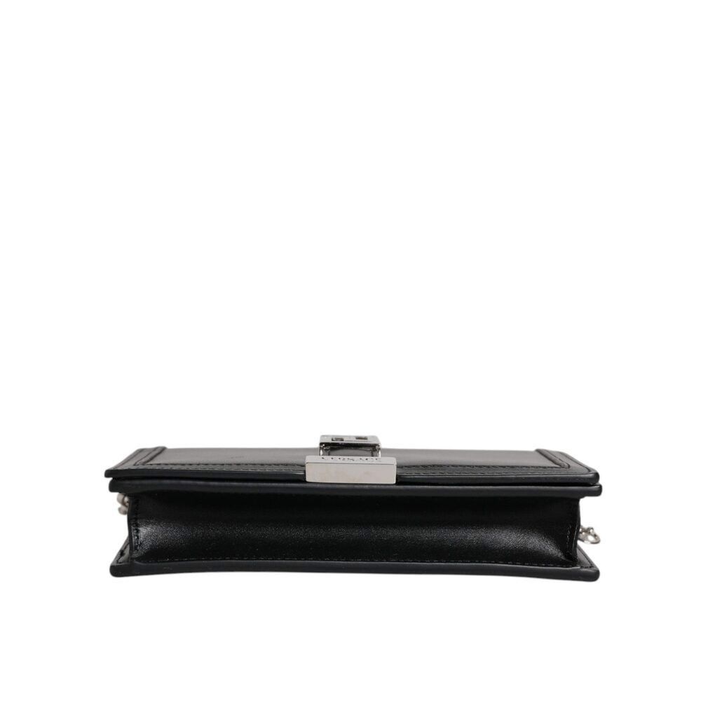 Versace Versace Black Calfskin Leather Chain Strap Shoulder Crossbod Size ONE SIZE - 6 Thumbnail