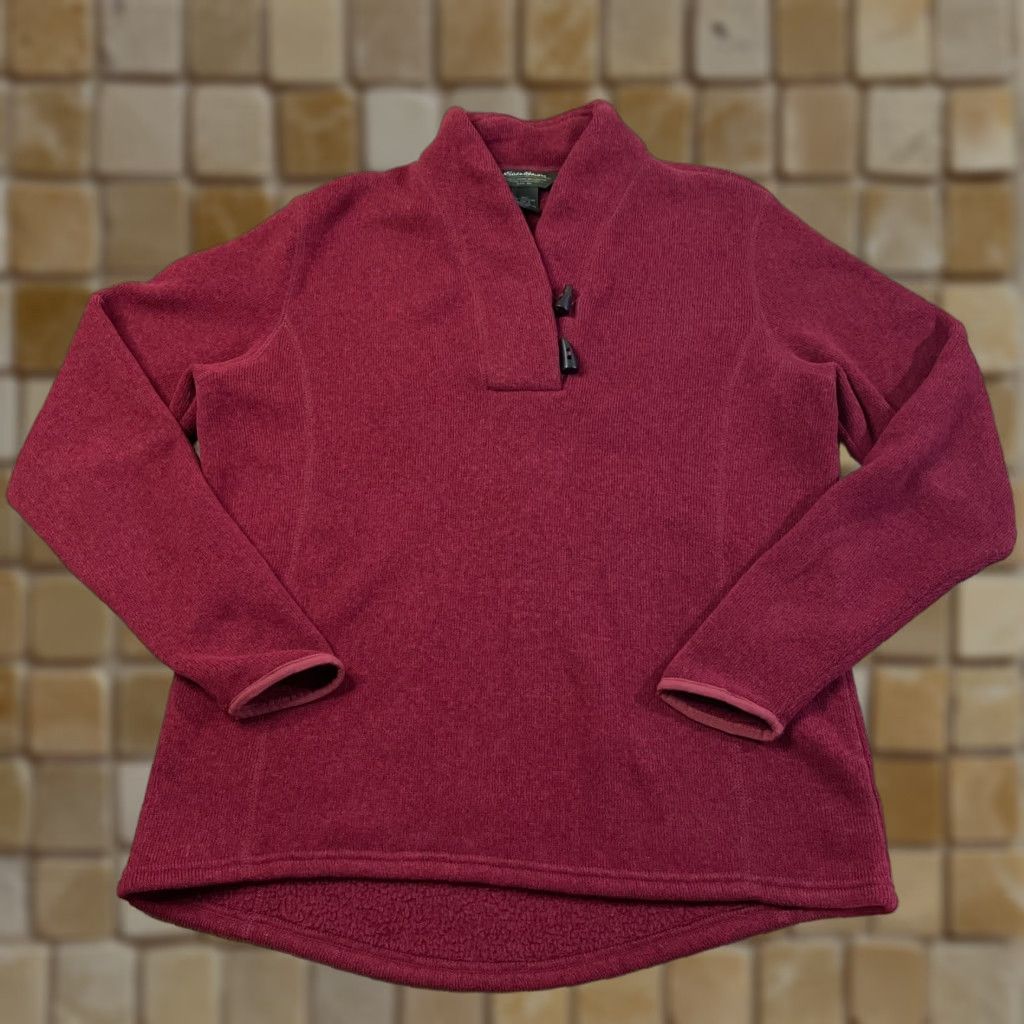 Eddie Bauer Eddie Bauer Sweater Mens Adult XL Red Pullover Knit Crew Neck Long Sleeve Regular Fit Vintage No Size US XL / EU 56 / 4 - 1 Thumbnail