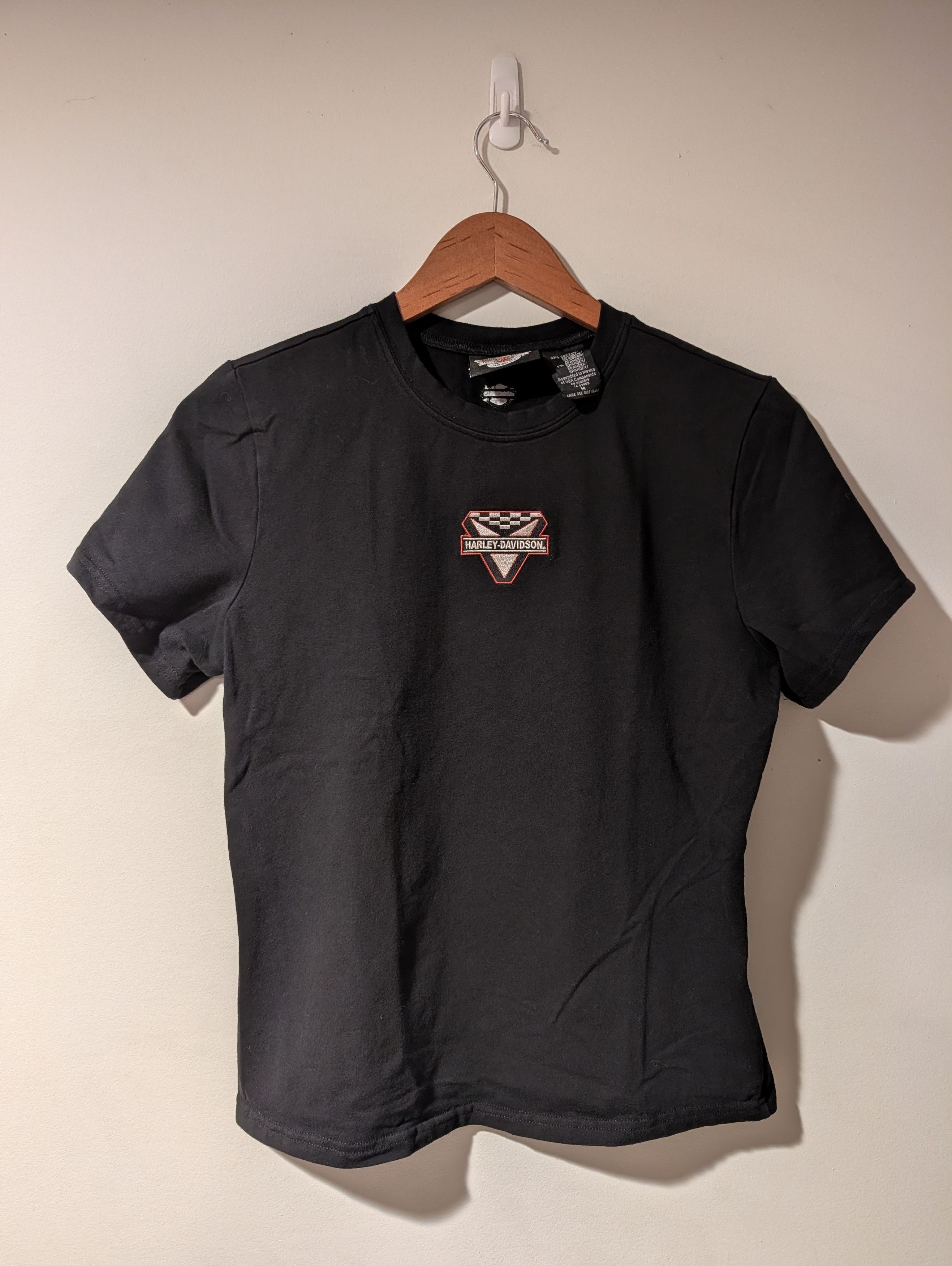 Harley Davidson Vintage Harley Davidson Shirt Womens Center Logo Baby Tee Size M / US 6-8 / IT 42-44 - 1 Thumbnail