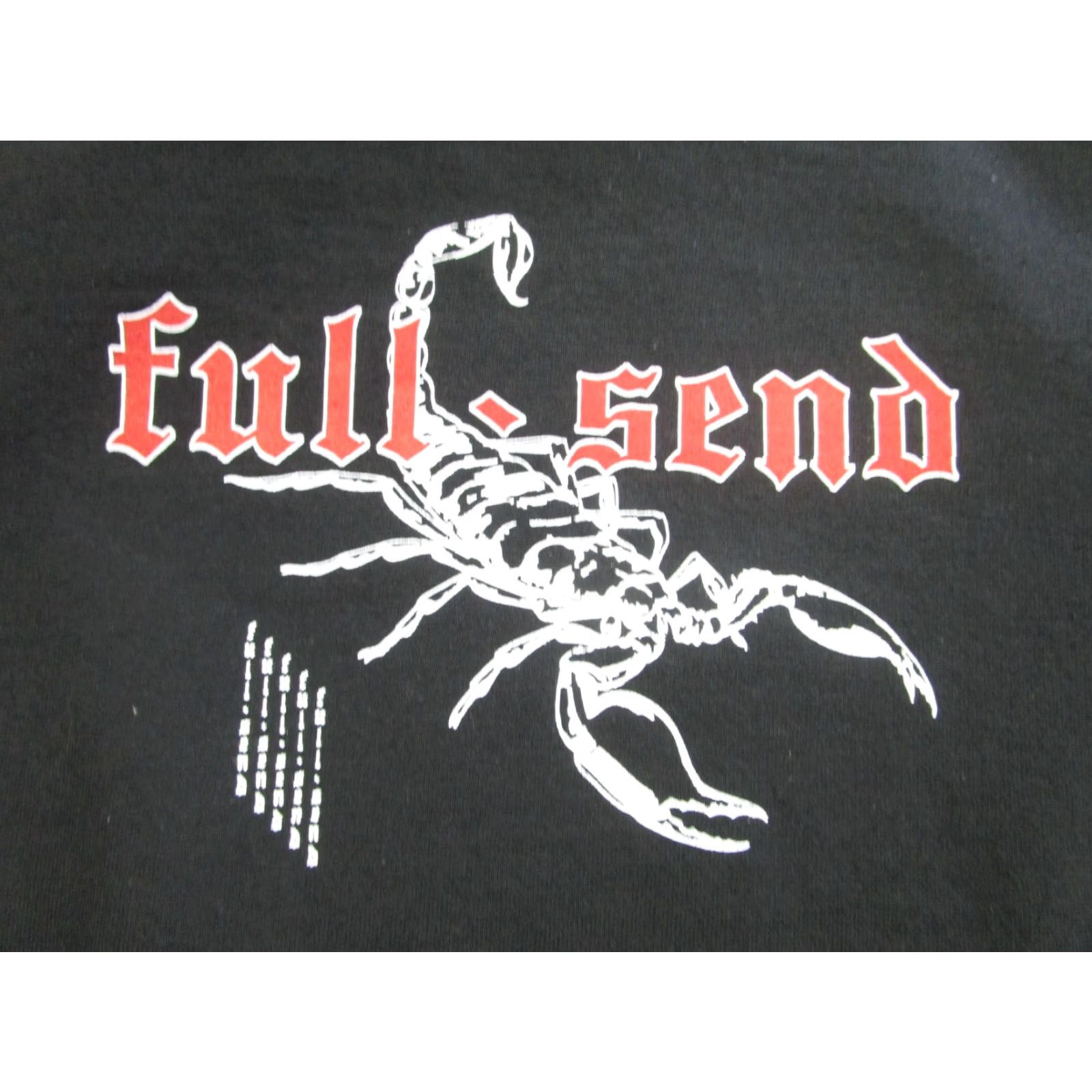 Vintage Full Send Sweatshirt Mens Small Black Scorpion Crewneck Pullover Graphic Streetwear Size US S / EU 44-46 / 1 - 3 Thumbnail