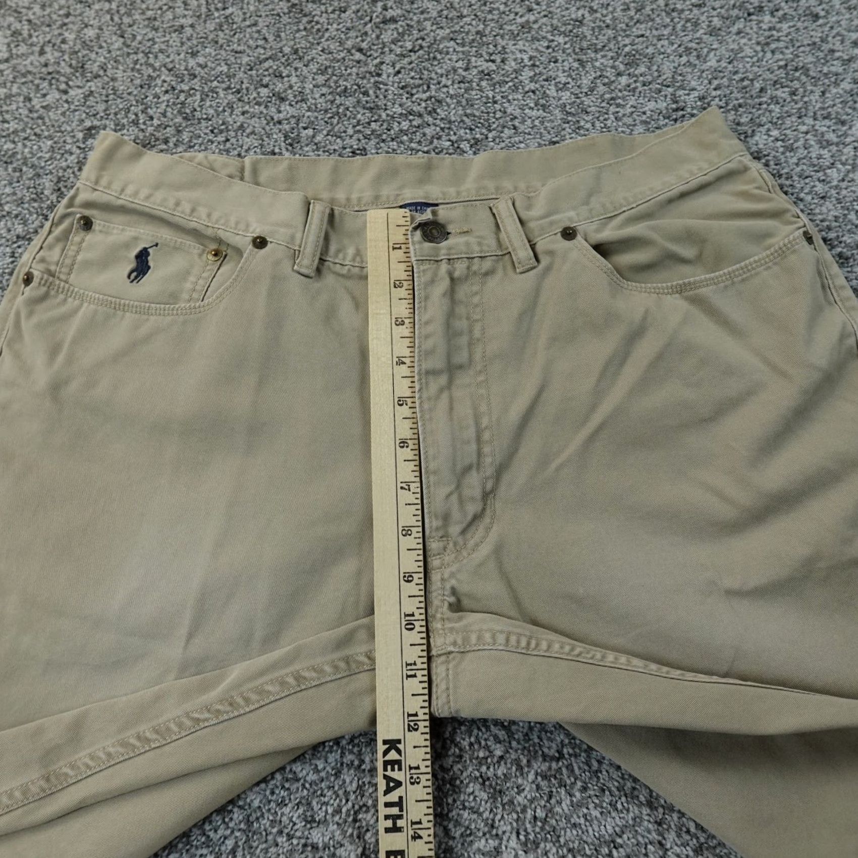 Polo Ralph Lauren Polo Ralph Lauren Jeans Mens 36X34 Beige Tan Denim Pants 650 Straight Preppy VTG Size US M / EU 48-50 / 2 - 4 Thumbnail
