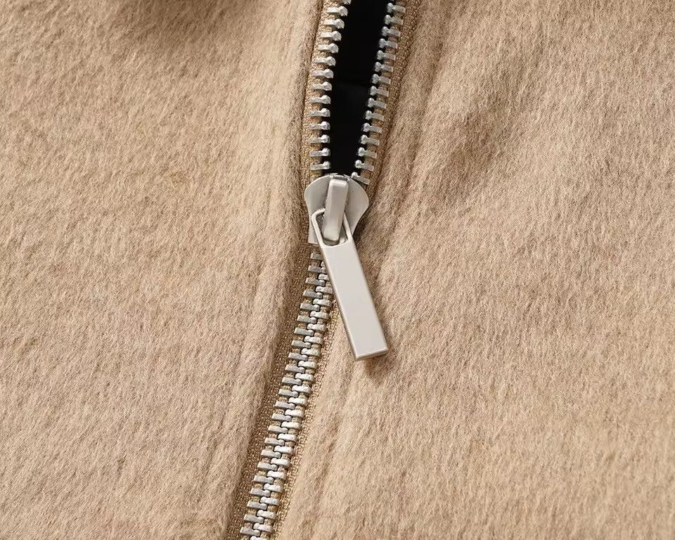 Other Streetwear Woolen Zipper Loose Basic Coat Jacket Bomber Size US M / EU 48-50 / 2 - 5 Thumbnail