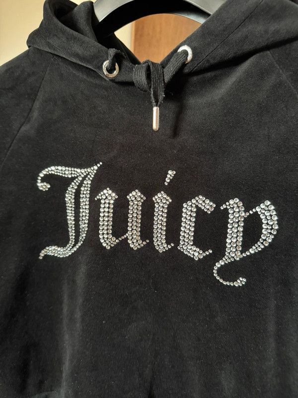 Juicy Couture Juicy Couture Crystal Velvet Black Hoodie M Size M / US 6-8 / IT 42-44 - 2 Thumbnail