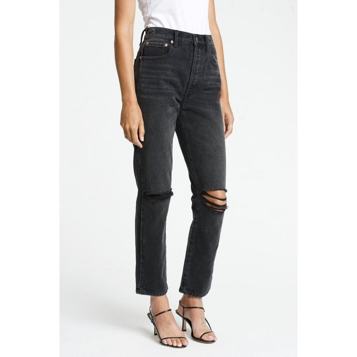 Hudson Jeans Kass High-Rise Straight Jeans Sweet Escape 26