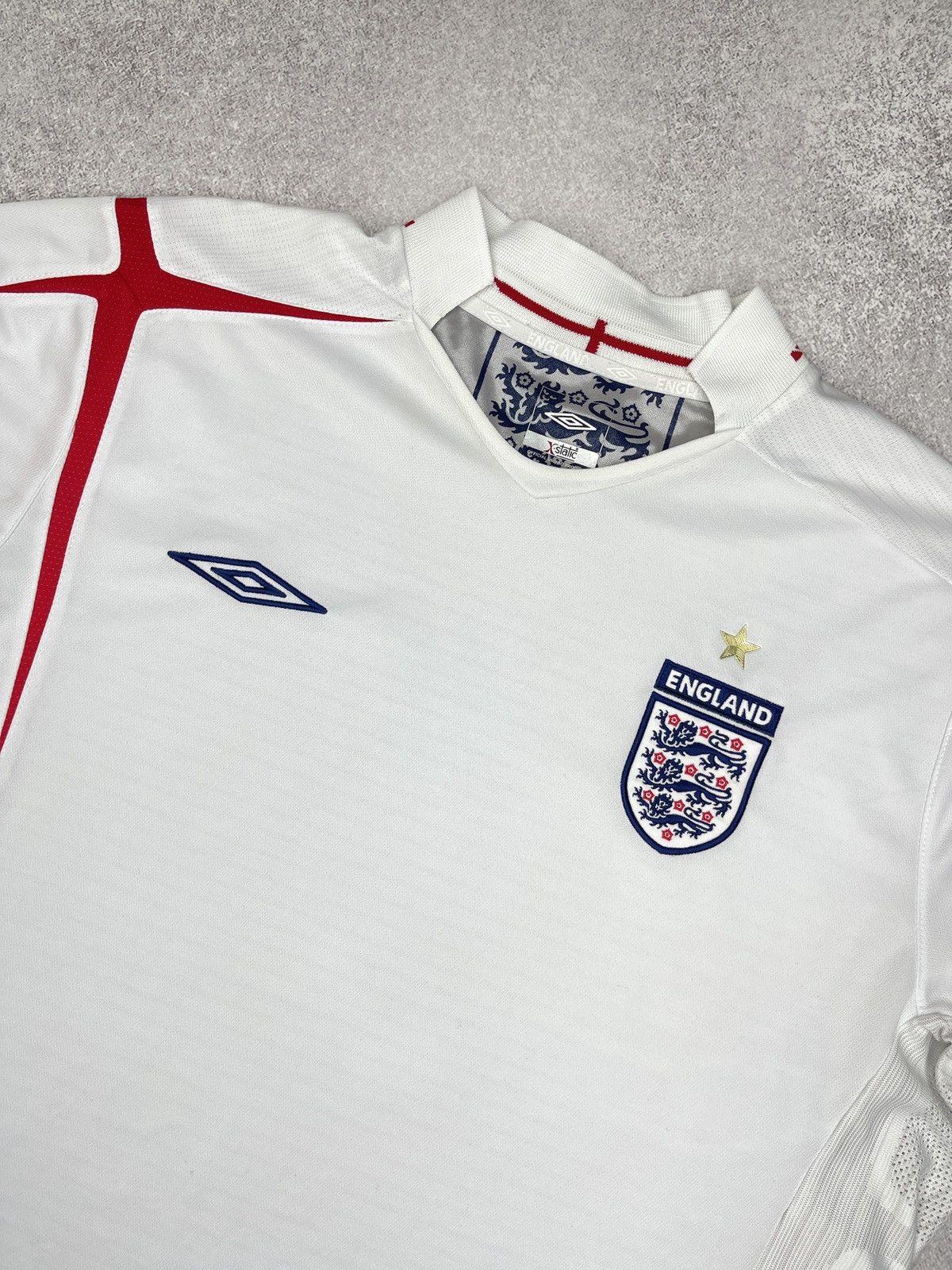 Umbro Vintage Umbro England Soccer Jersey White Football Official Size US XL / EU 56 / 4 - 4 Thumbnail