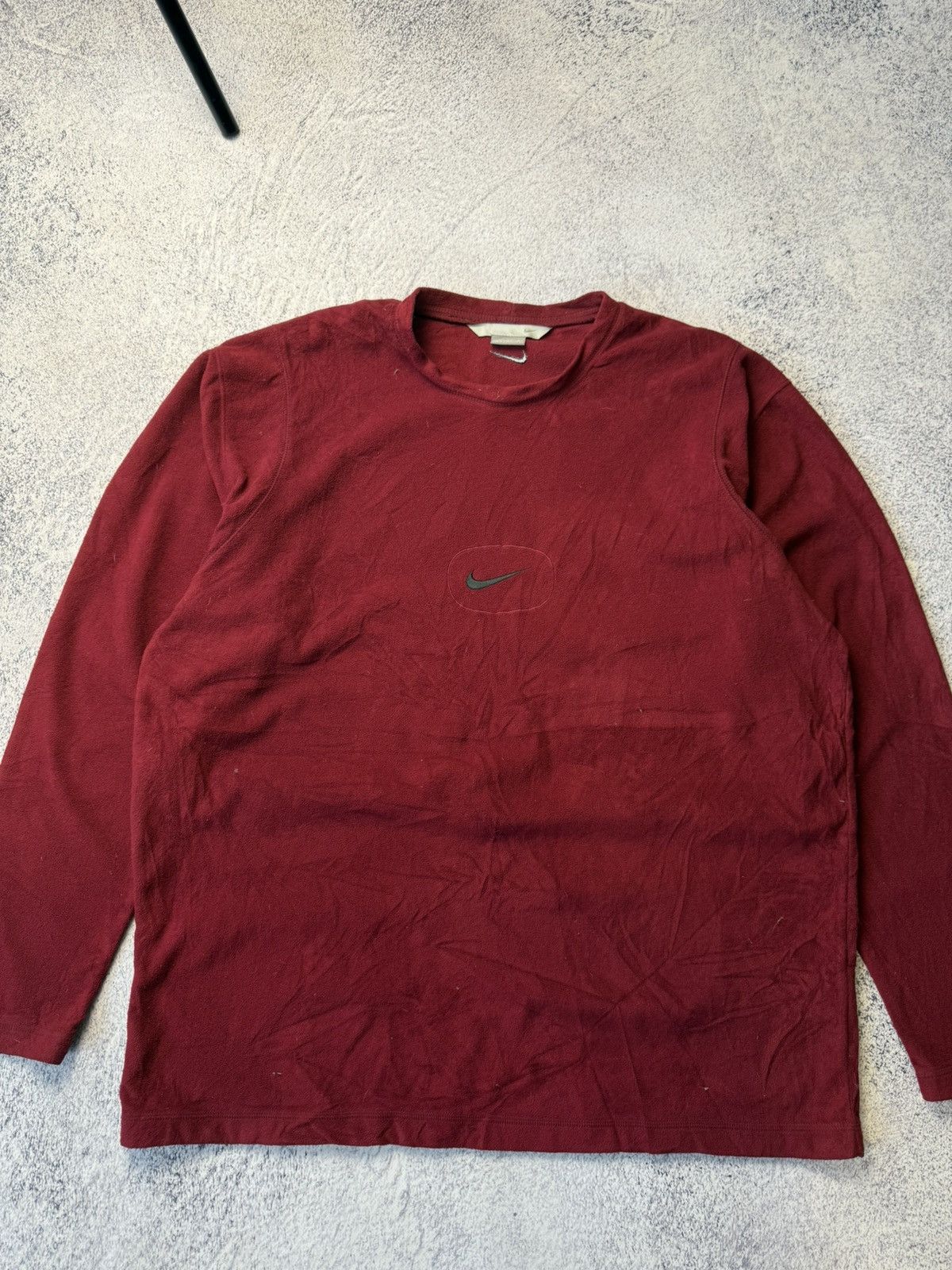Nike Vintage Nike Fleece Big Logo 90s Sweatshirt Basic Swoosh Size US L / EU 52-54 / 3 - 3 Thumbnail