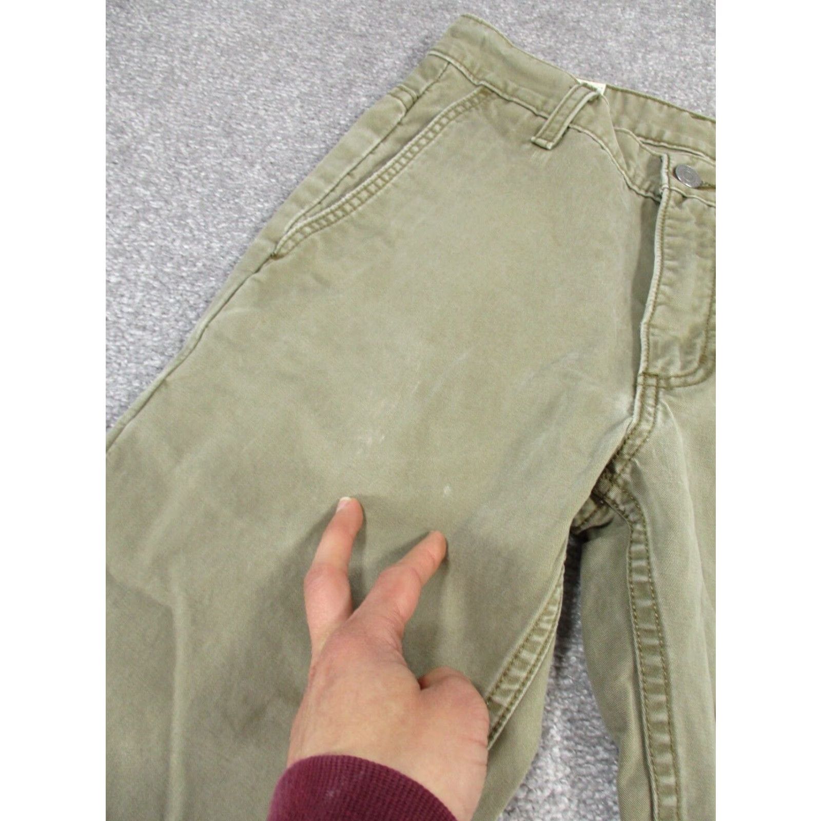 Levi's Levi's Pants Slim Canvas Chino 28 Beige — Men's Regular, 30" Inseam, Flat Front, Zip Closure, Pre-owned US Flag Logo Style Size US 28 / EU 44 - 2 Thumbnail