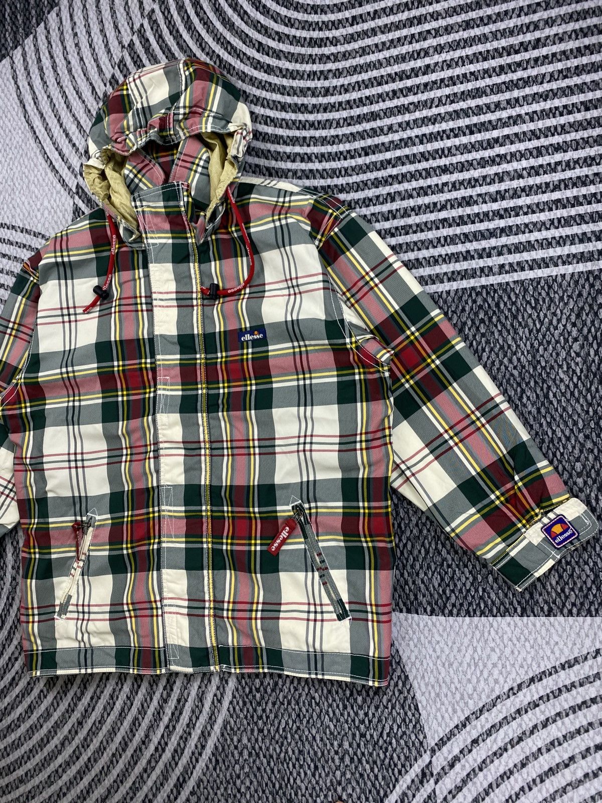 Ellesse Vintage Ellesse Multi Adventure Gear Checked Zipper Jacket Size US XL / EU 56 / 4 - 4 Thumbnail