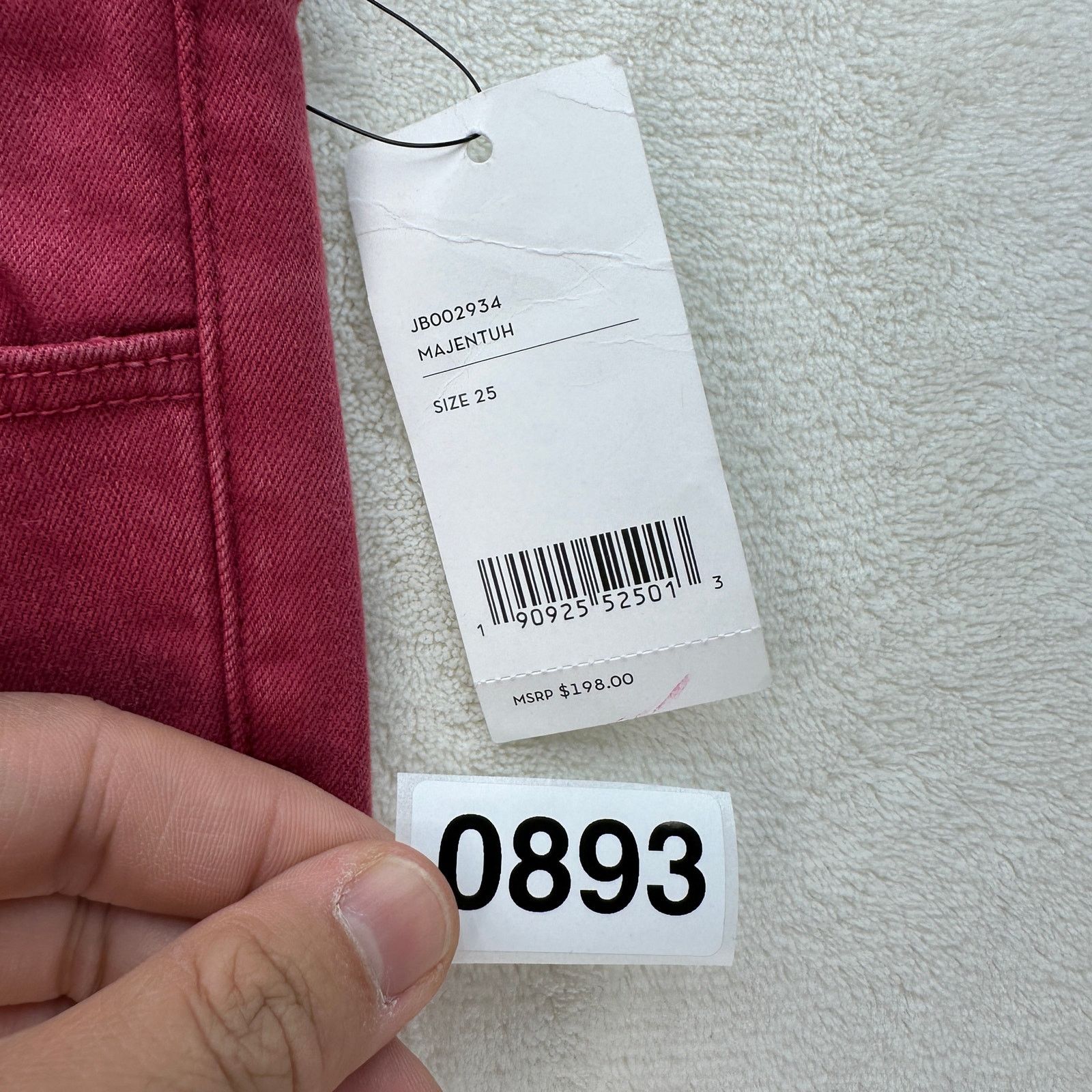 Joe's JOE'S WOMEN'S 25 ADELE MID RISE MAJENTUH STRAIGHT PINK Size 25" / US 0 / IT 36 - 3 Thumbnail
