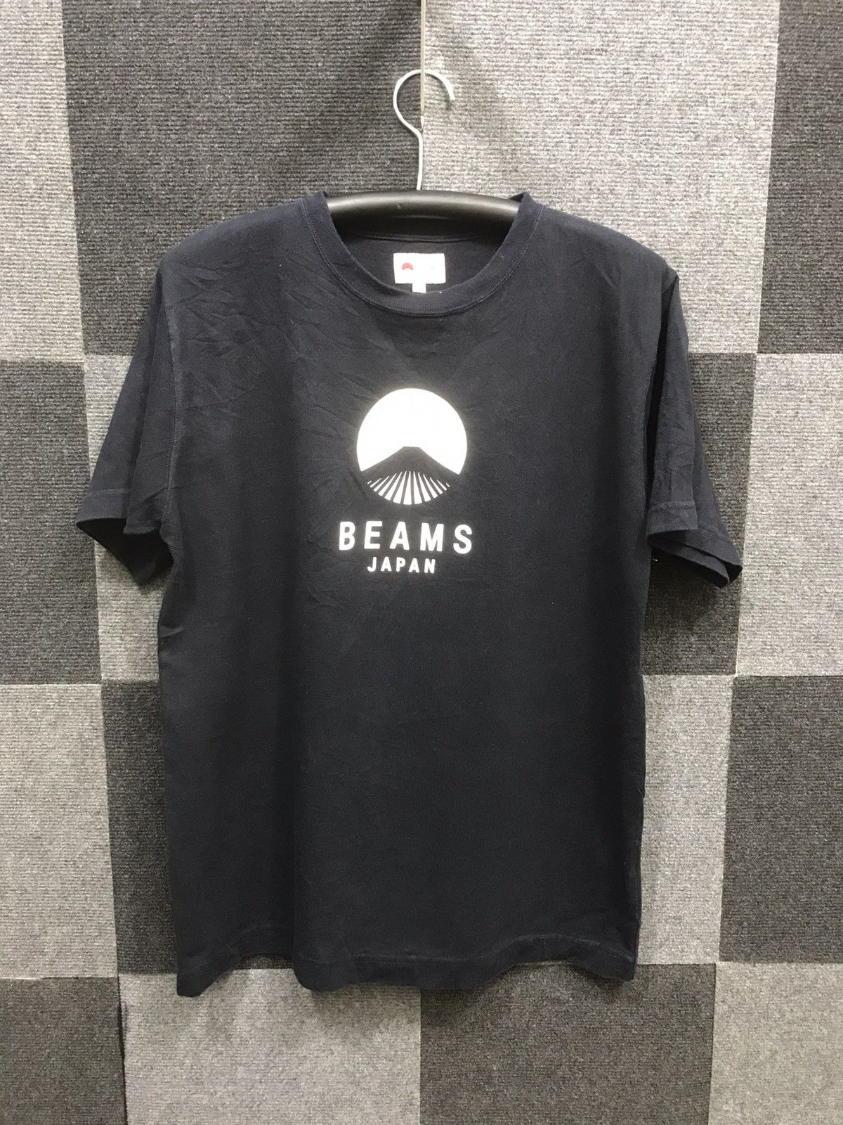 Image of Beams Plus Beams Japan Spell Out Shirt in Black, Men's (Size Small)