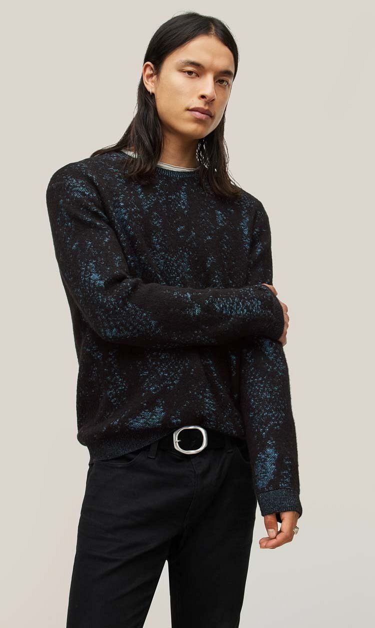 Python jacquard sweater. Medium
