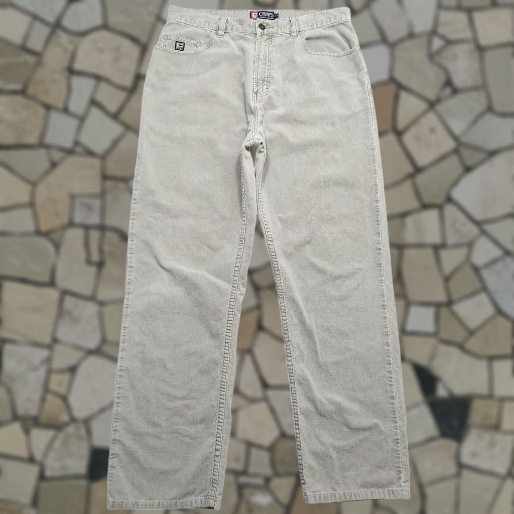 Ralph Lauren VINTAGE Chaps Ralph Lauren Corduroy Pants Men 34x31 Baggy Skater Tan Brown Casual Pants Size US 34 / EU 50 - 1 Thumbnail