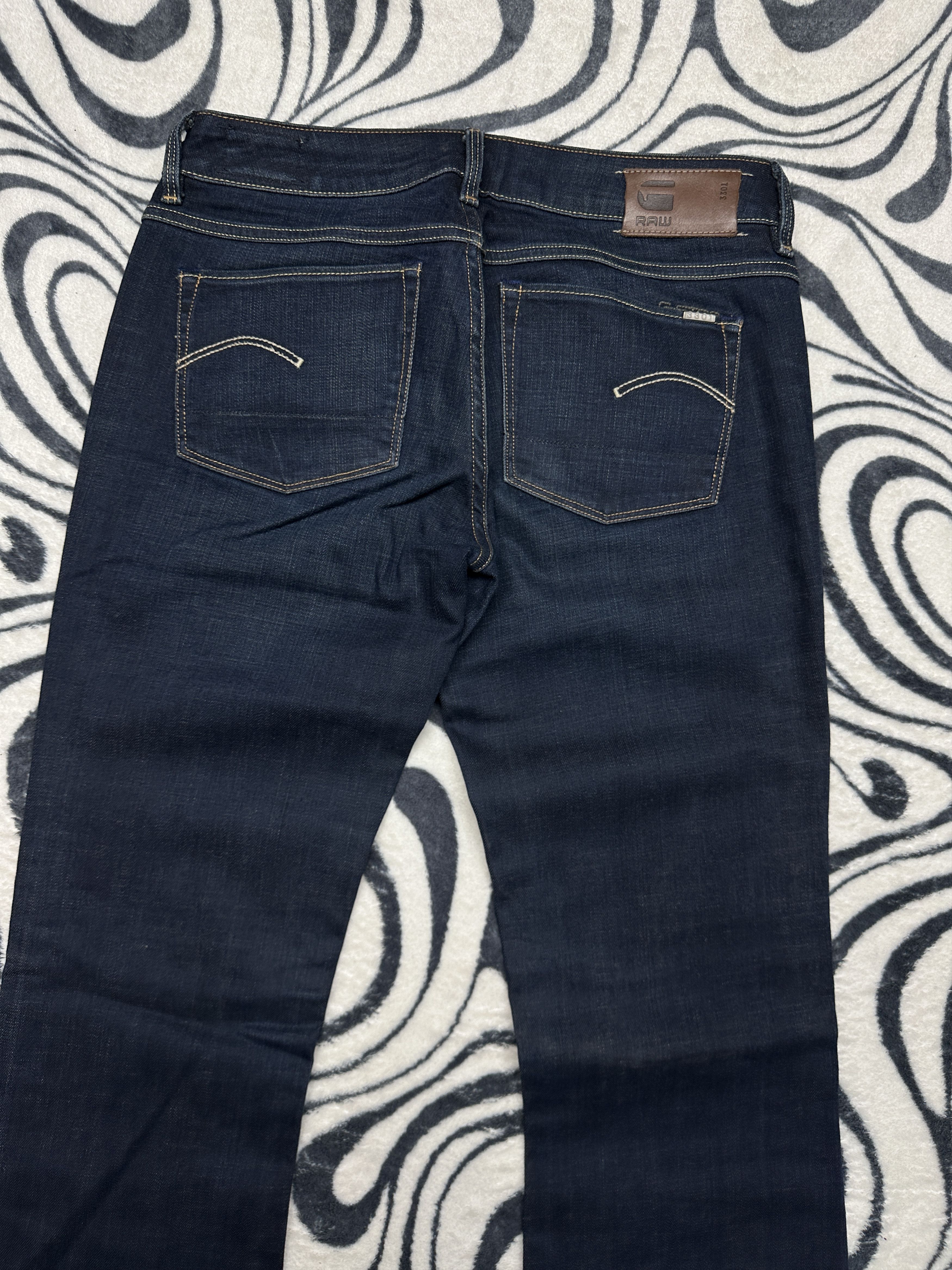 G-Star G Star Raw 3301 Bootleg Womens Denim Pants Jeans Flared Size 29" - 6 Thumbnail