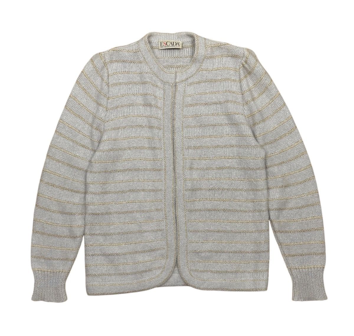 Escada × Vintage Escada Vintage Cardigan Knit Mohair West Germany DE40 IT46 Size L / US 10 / IT 46 - 8 Thumbnail