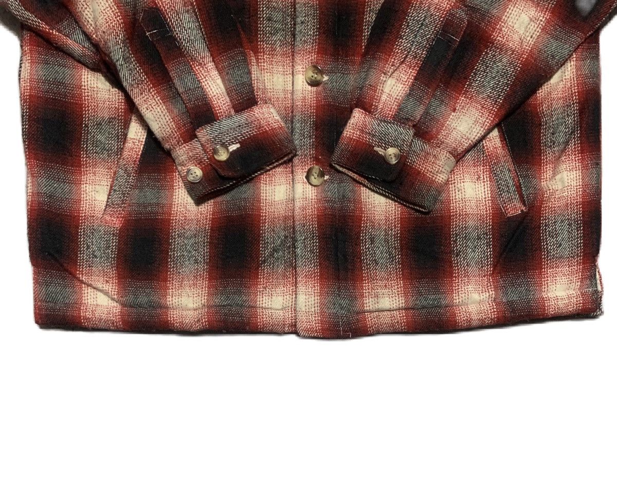 Japanese Brand Vintage Japanese Brand Plaid Wool Flannel Shirt Jacket Size US L / EU 52-54 / 3 - 2 Thumbnail