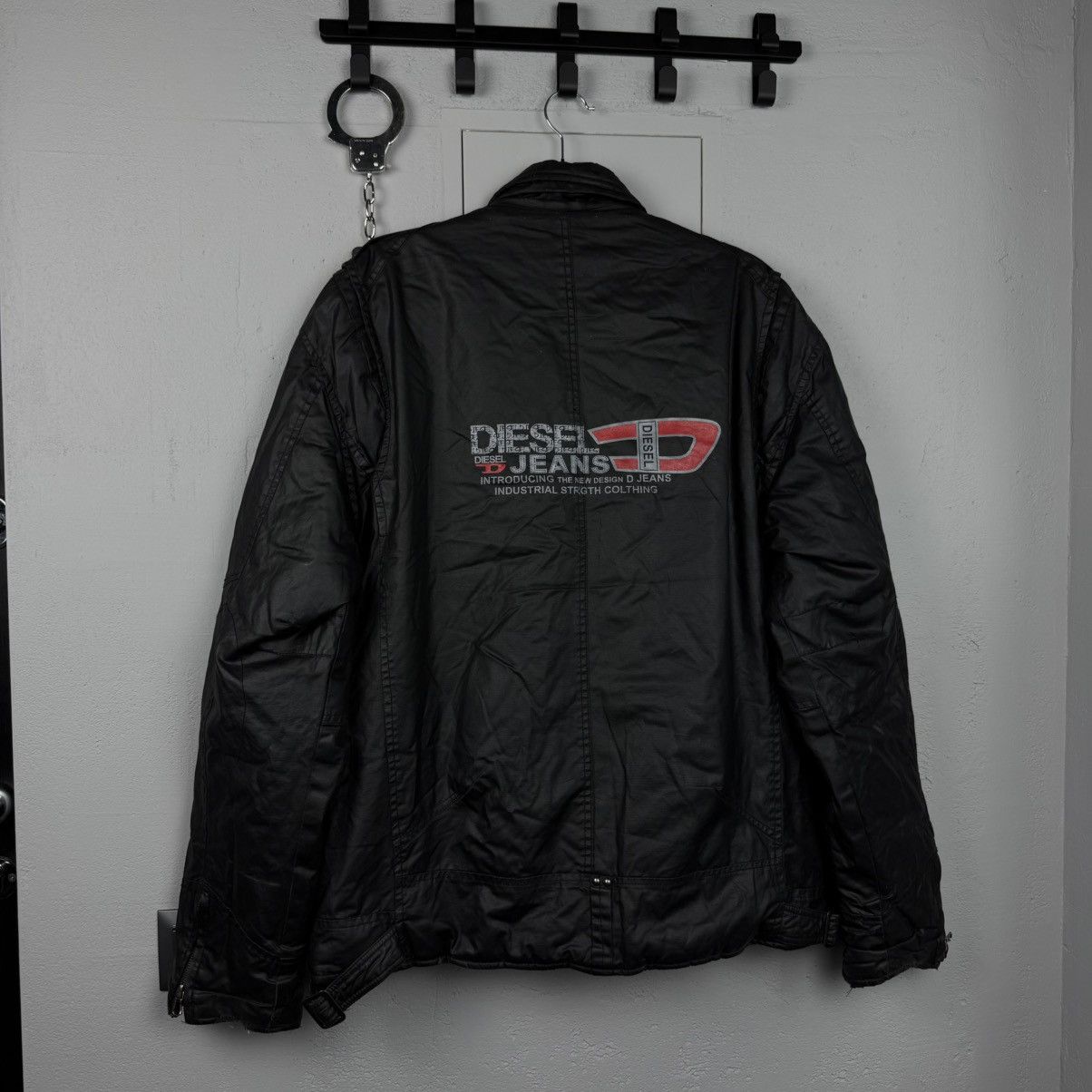 Diesel Vintage Avant Garde Leather Jacket Diesel Y2K Size US XL / EU 56 / 4 - 1 Thumbnail