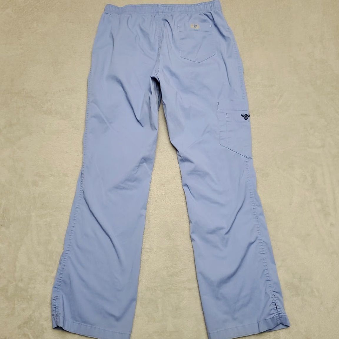 Vintage Med Couture Scrubs Pants Unisex Adult Small Blue Cargo Med Tech CNA Assisted Living Size US 31 - 5 Thumbnail