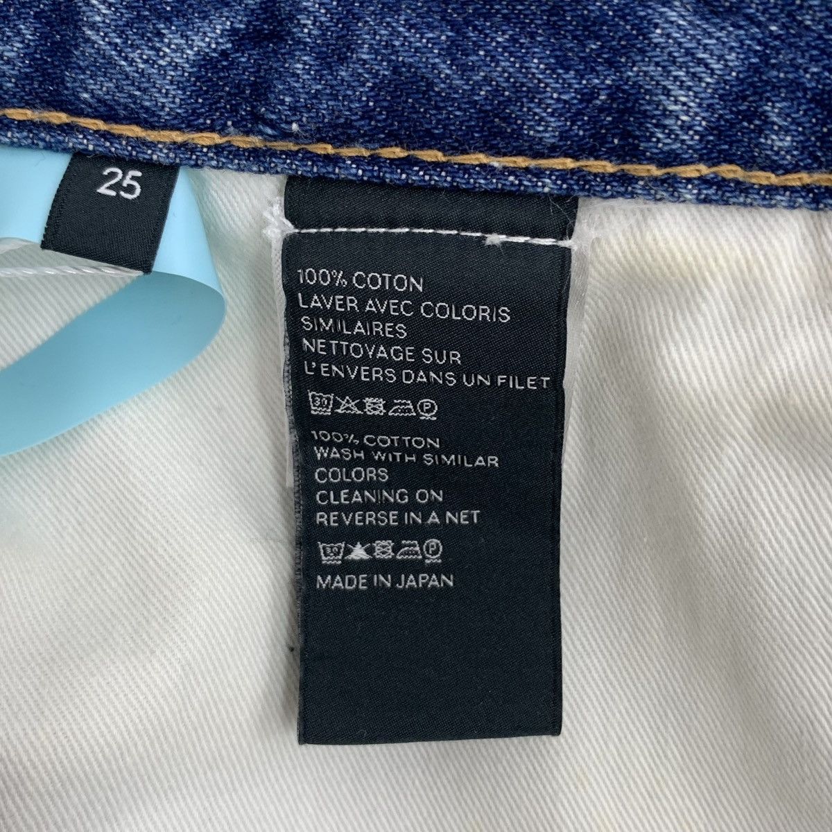 Celine Celine Blue Washed Chain Cotton Denim Mini Skirt K26WX Size 25" / US 0 / IT 36 - 7 Thumbnail