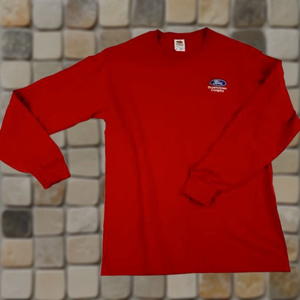 Fruit Of The Loom UAW Ford Brownstown Complex Long Sleeve Fruit of the Loom Medium Shirt - Red Size US M / EU 48-50 / 2 - 1 Thumbnail