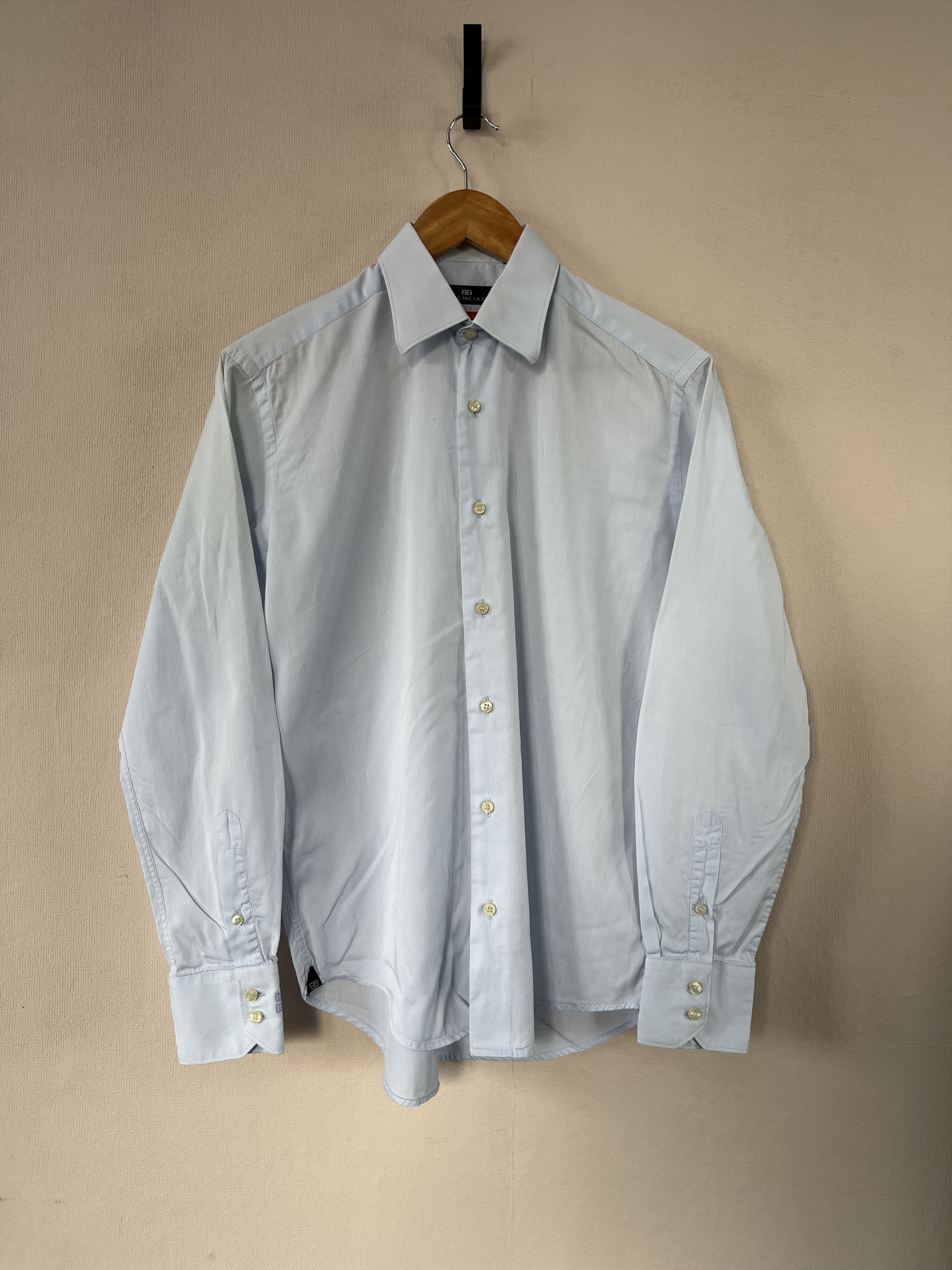 Balenciaga Balenciaga Cotton Shirt Button Up Longsleeve Size 15 / 38 Size US S / EU 44-46 / 1 - 1 Thumbnail