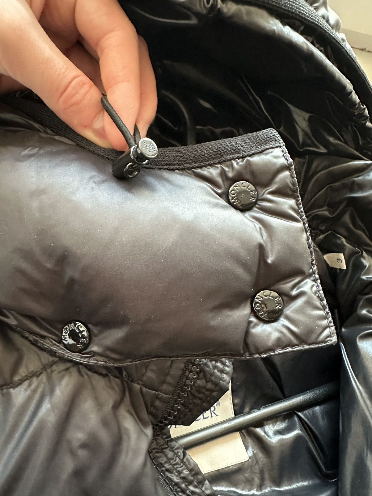 Moncler × Vintage Moncler jacket Black Luxury Size S / US 4 / IT 40 - 9 Thumbnail