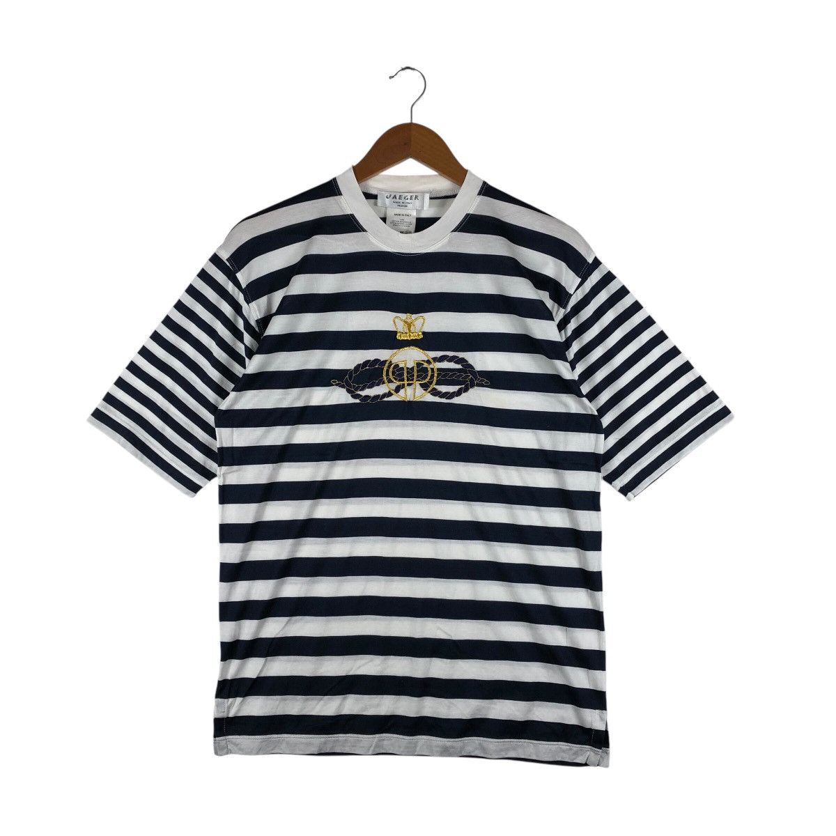 Jaeger JAEGER Embroidery logo Stripe T-Shirt Size US M / EU 48-50 / 2 - 1 Thumbnail