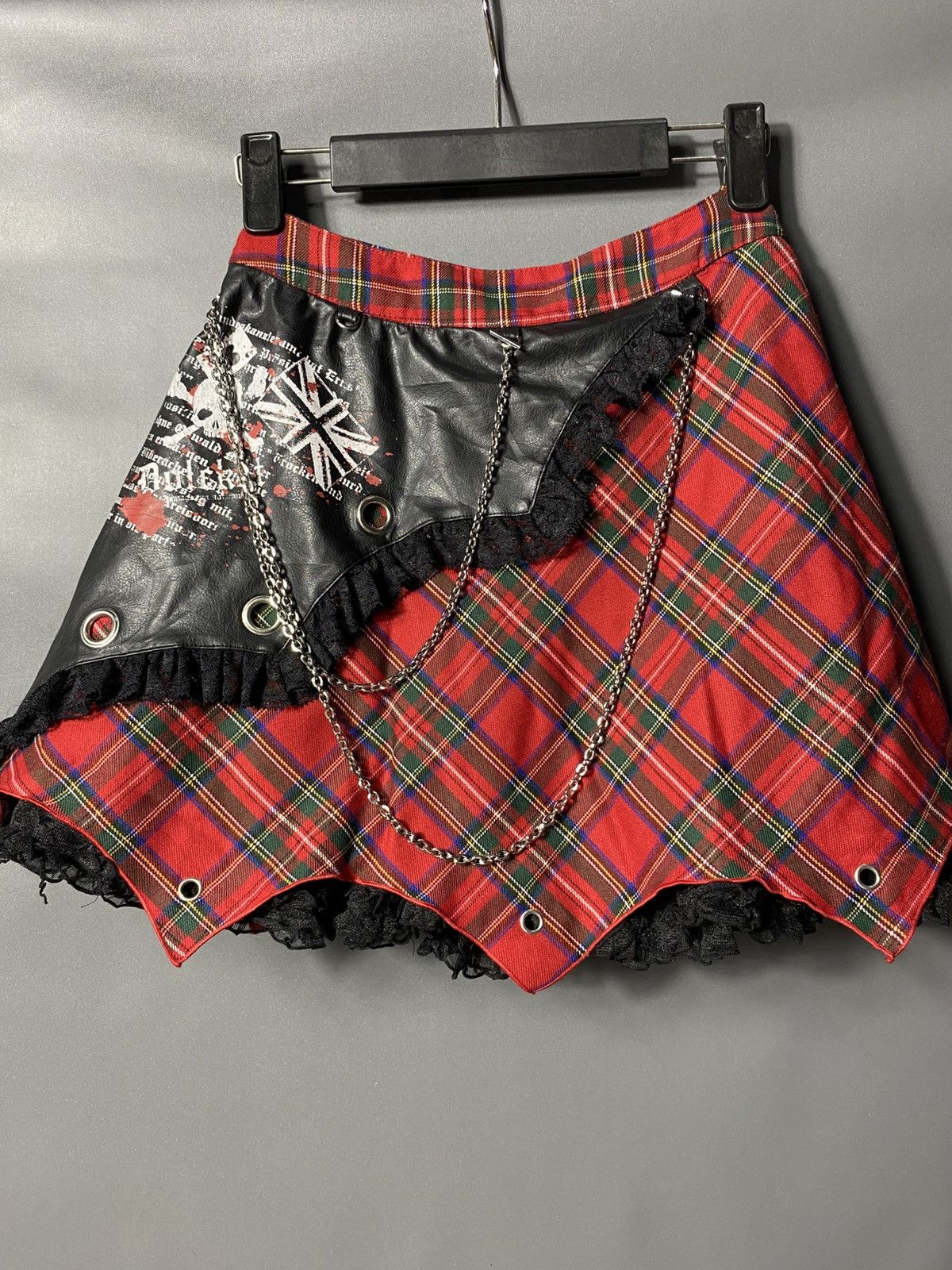 Seditionaries Seditionaries MAD PUNK Bondage Tartan Plaid Punker Skirt Size 30" / US 8 / IT 44 - 1 Thumbnail