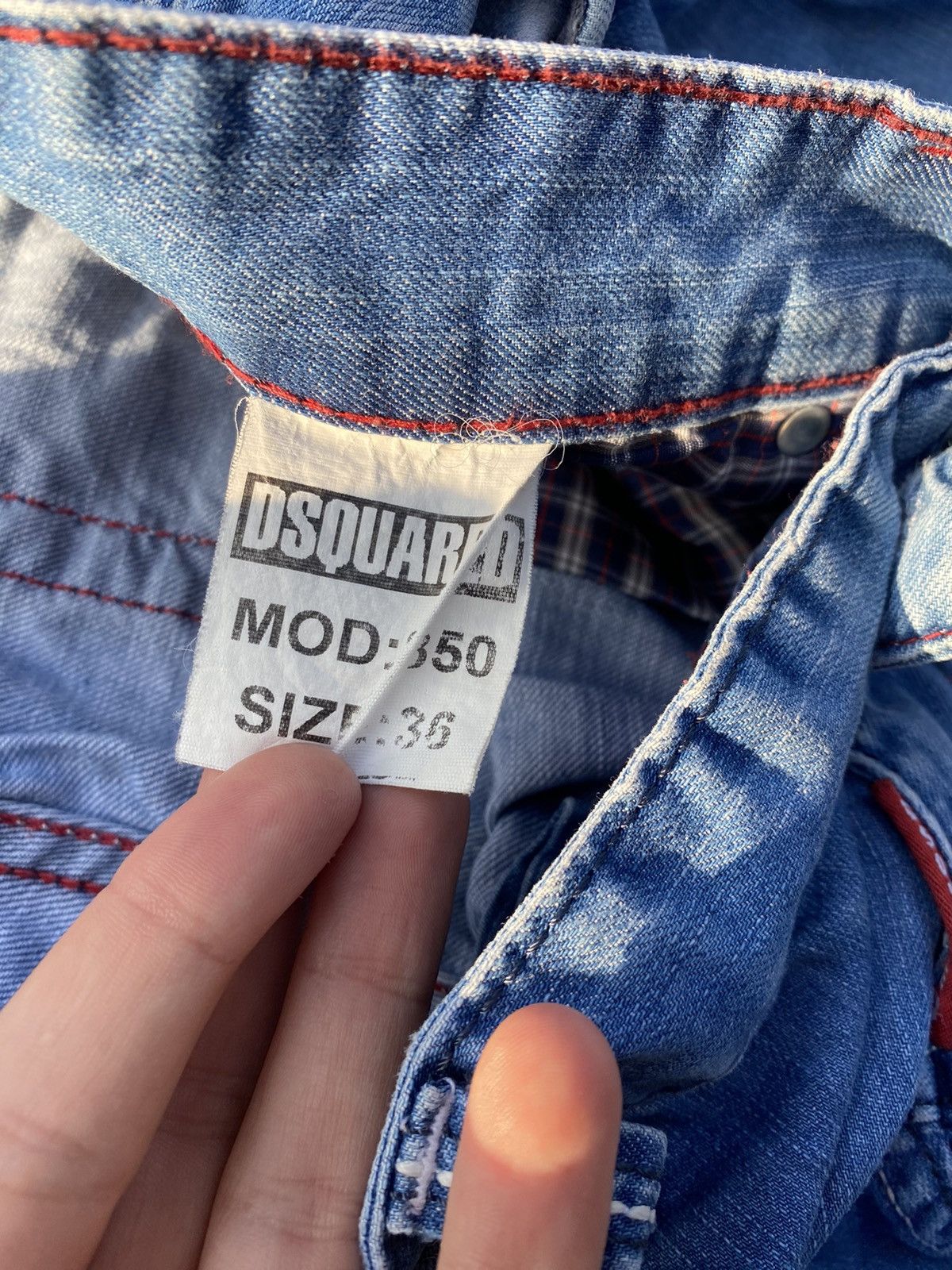Dsquared2 × Vintage Dsquared Vintage Jeans BigLogo Light Blue M Streetwear Denim Size US 28 / EU 44 - 13 Thumbnail