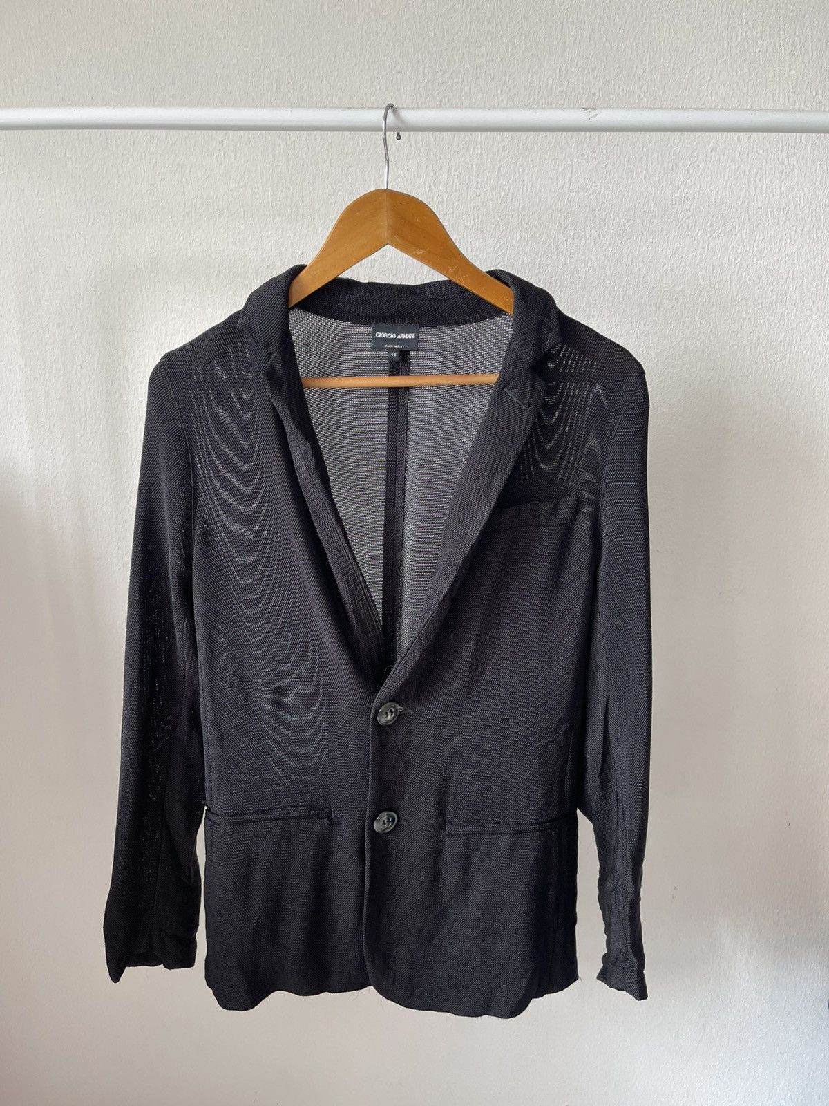 Giorgio Armani Giorgio Armani Mesh Blazer Jacket Size US M / EU 48-50 / 2 - 1 Thumbnail