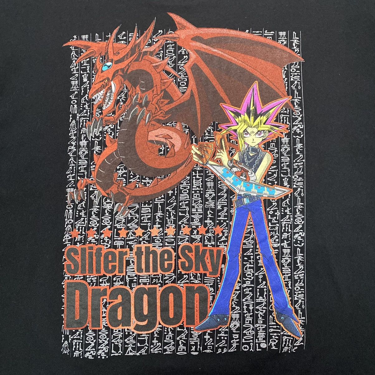 Anime × Vintage Yu Gi Oh! Slifer the Sky Dragon Anime T Shirt Rare Size US XL / EU 56 / 4 - 6 Thumbnail