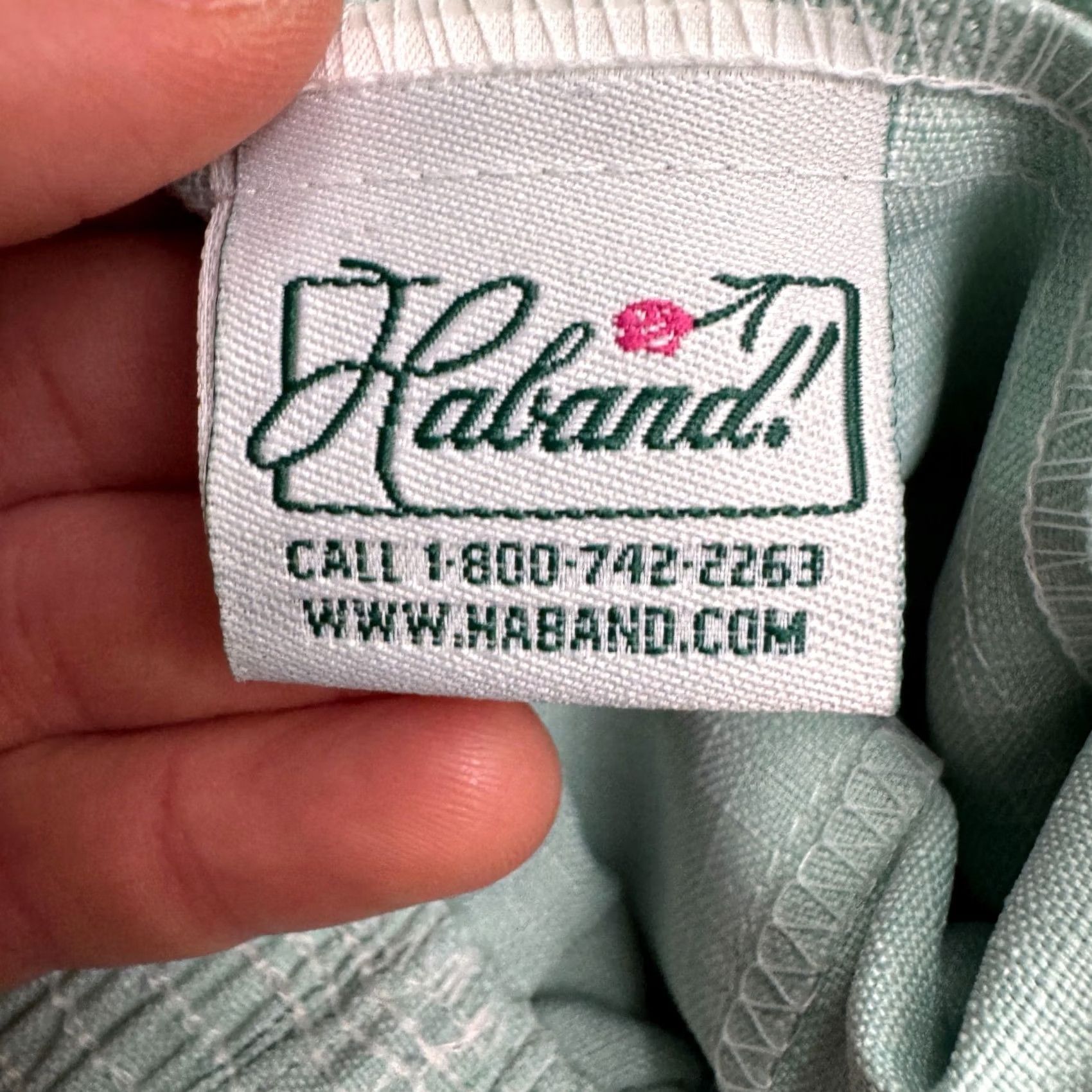 Haband VINTAGE Haband Dress Pants Women's 14 Light Green Straight Leg Pull On Size 36" / US 14 / IT 50 - 7 Thumbnail