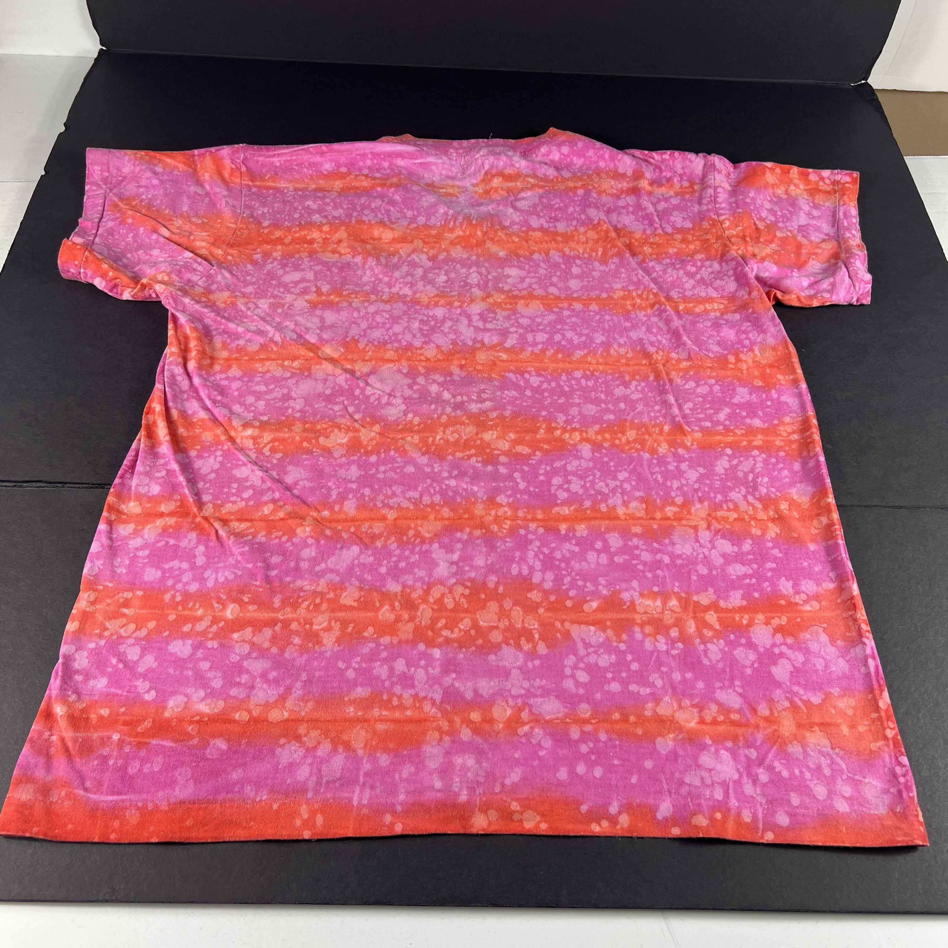 Vintage VTG 90s Too Extreme Pink Orange Faded Striped Single Stitch Size US L / EU 52-54 / 3 - 8 Thumbnail