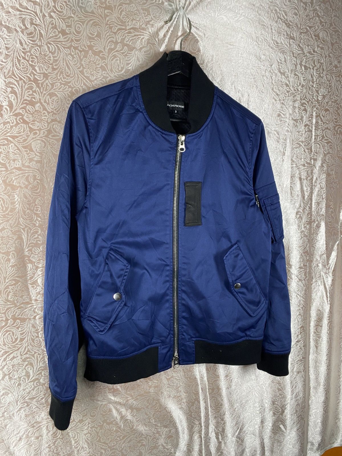 JACKROSE Jackrose Blue MA-1 Bomber Minimal Flight Jacket Size US M / EU 48-50 / 2 - 5 Thumbnail