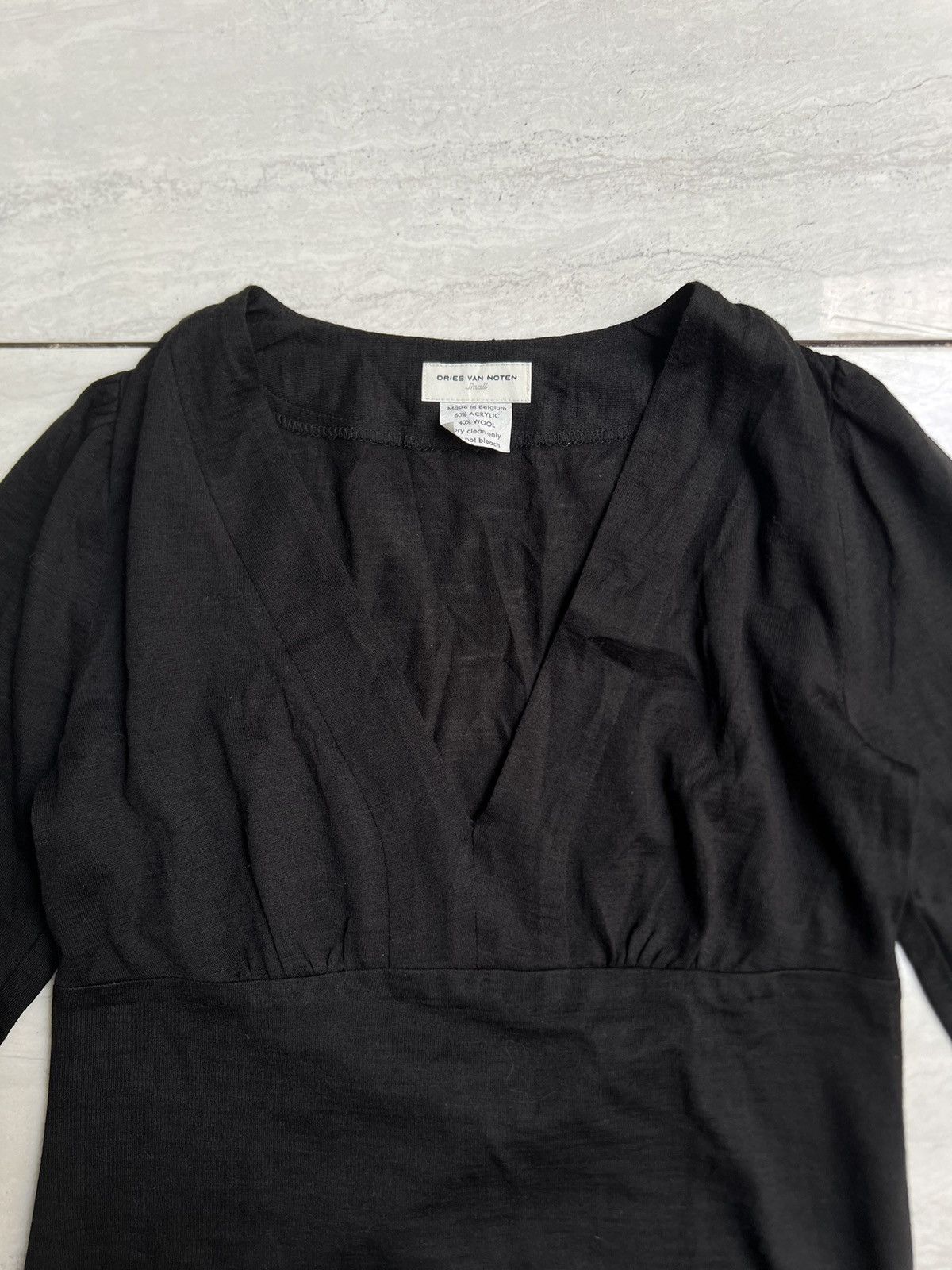 Dries Van Noten Dries Van Noten Black Tops Size US XS / EU 42 / 0 - 3 Thumbnail