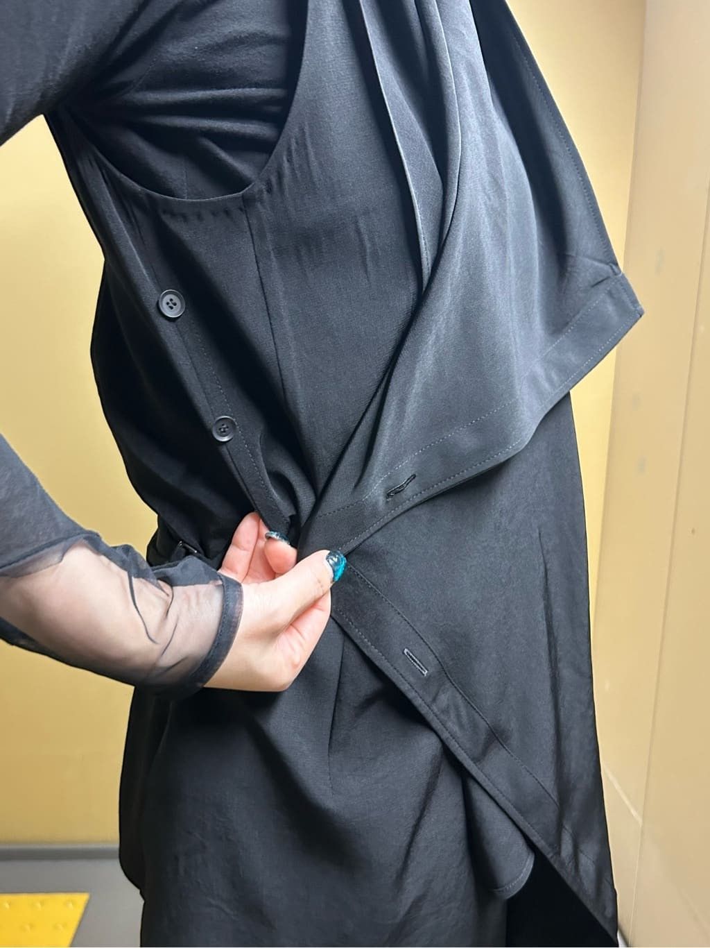 Yohji Yamamoto Yohji Yamamoto Femme - Sleeveless Long Jacket Vest Blouse Size S / US 4 / IT 40 - 10 Thumbnail