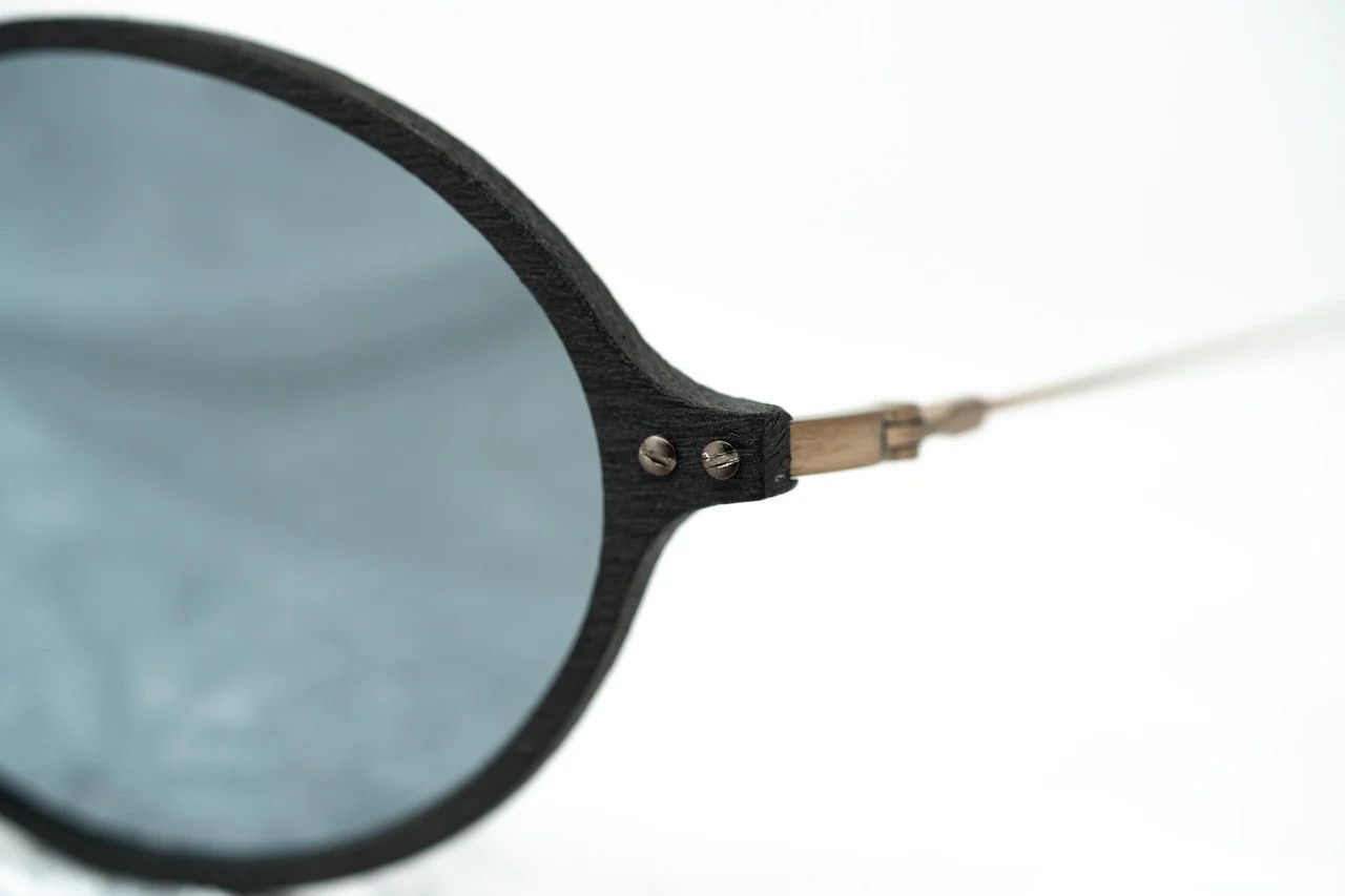 Ann Demeulemeester Ann Demeulemeester Sunglasses Oval Black and Grey Mirror Size ONE SIZE - 7 Thumbnail