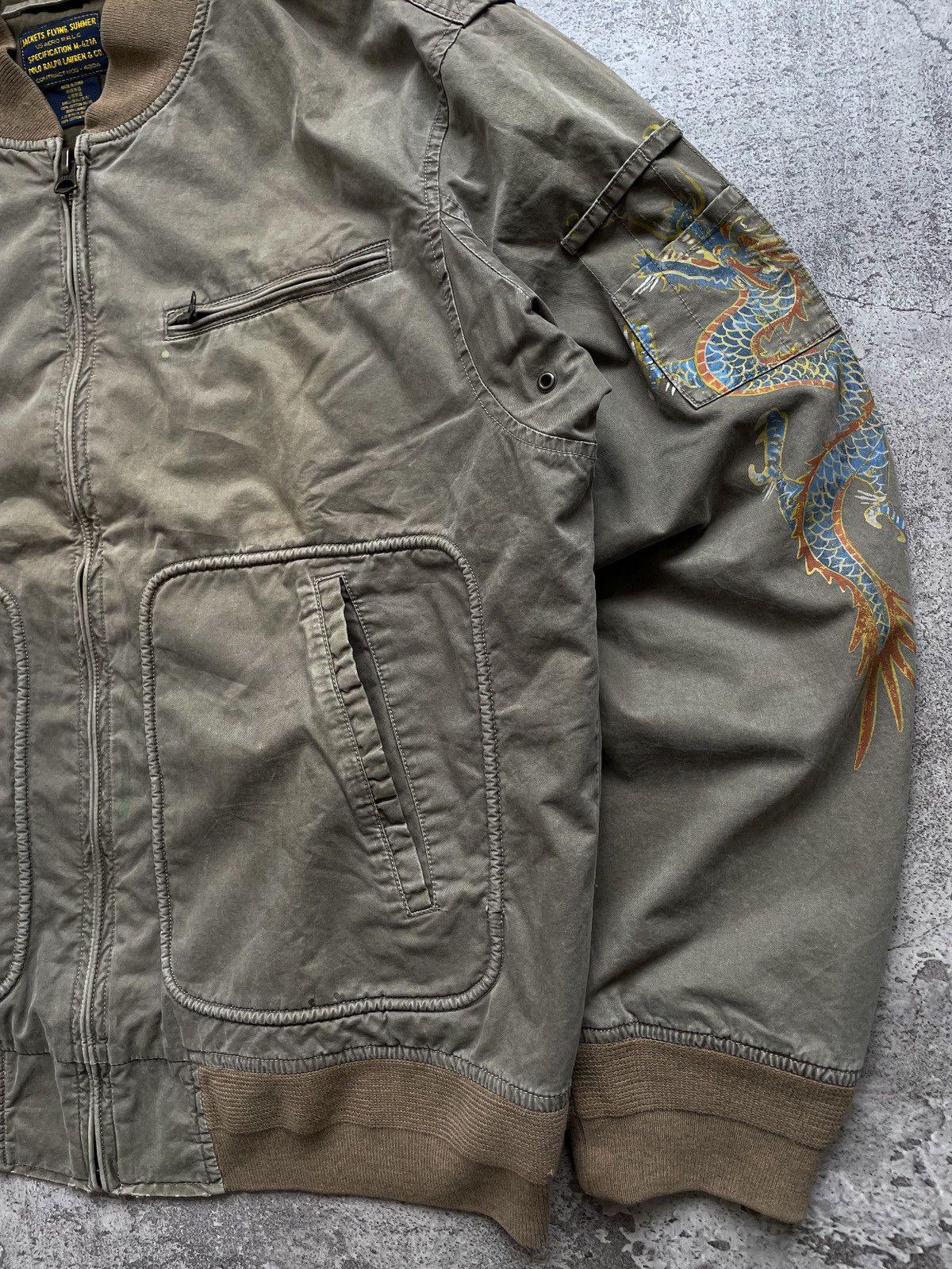 Vintage Polo Ralph Lauren M-421A Flying Sukajan Jacket