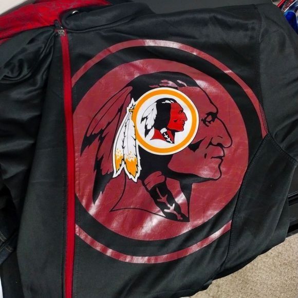 Majestic NFL Men"s Zip Up Hoodie Washington Redskins Football Size US XXL / EU 58 / 5 - 6 Thumbnail