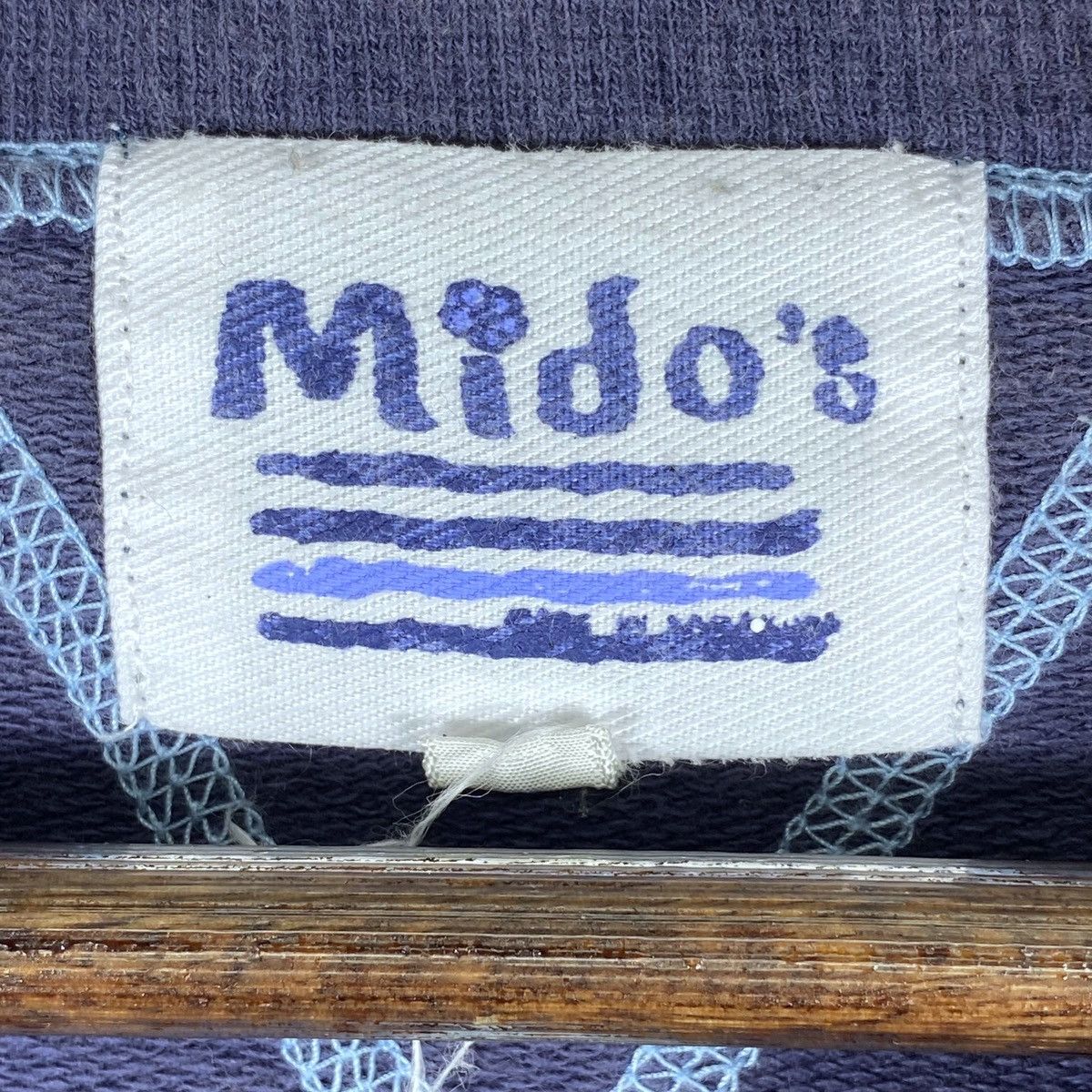 Vintage Vintage Mido’s Crewneck Sweatshirt Navy Blue Pullover Jumper Size US L / EU 52-54 / 3 - 7 Thumbnail