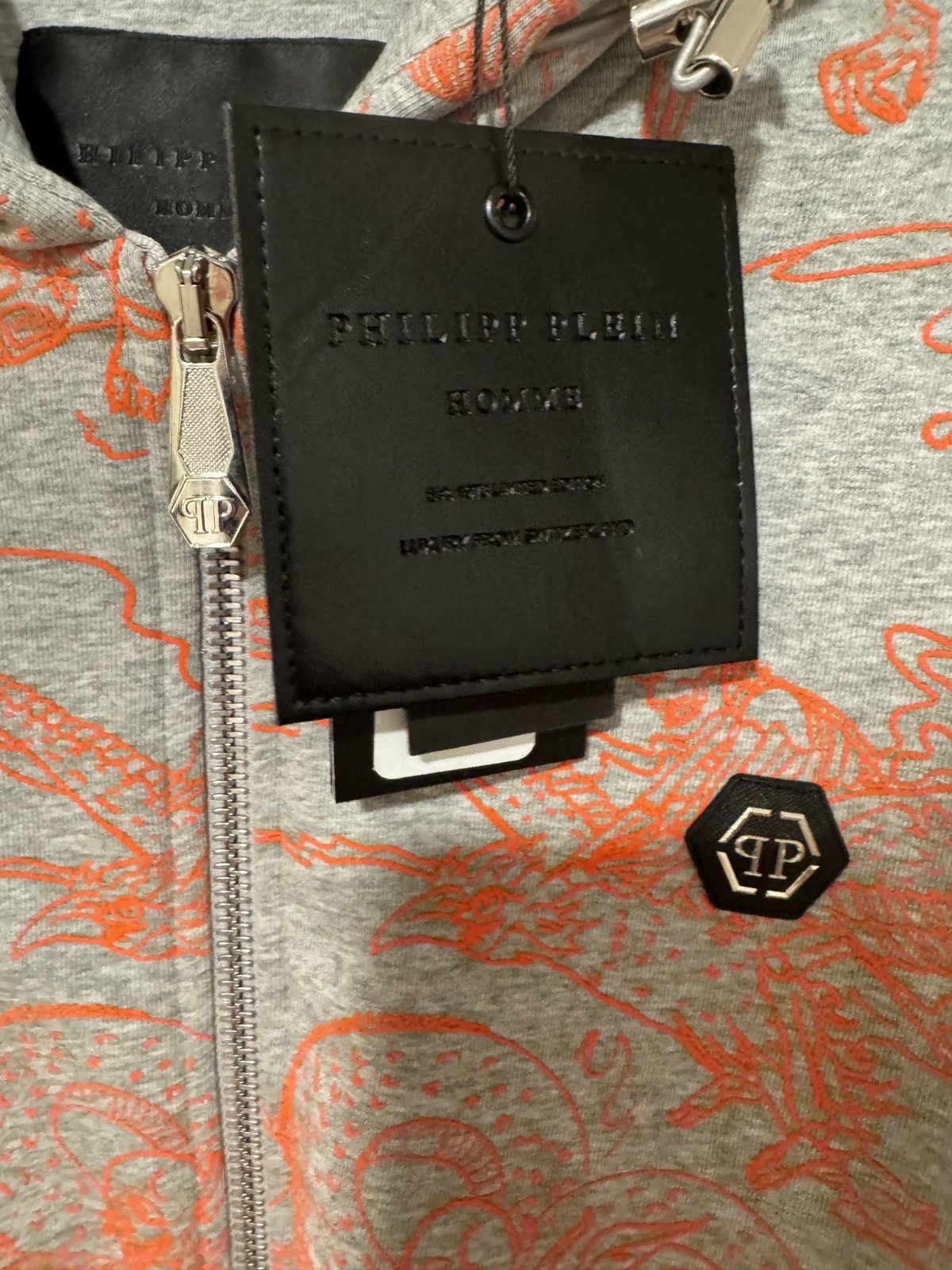 Philipp Plein RARE Phillip Plein HOMME Allover Embroidery Hoodie Size US XXL / EU 58 / 5 - 2 Thumbnail