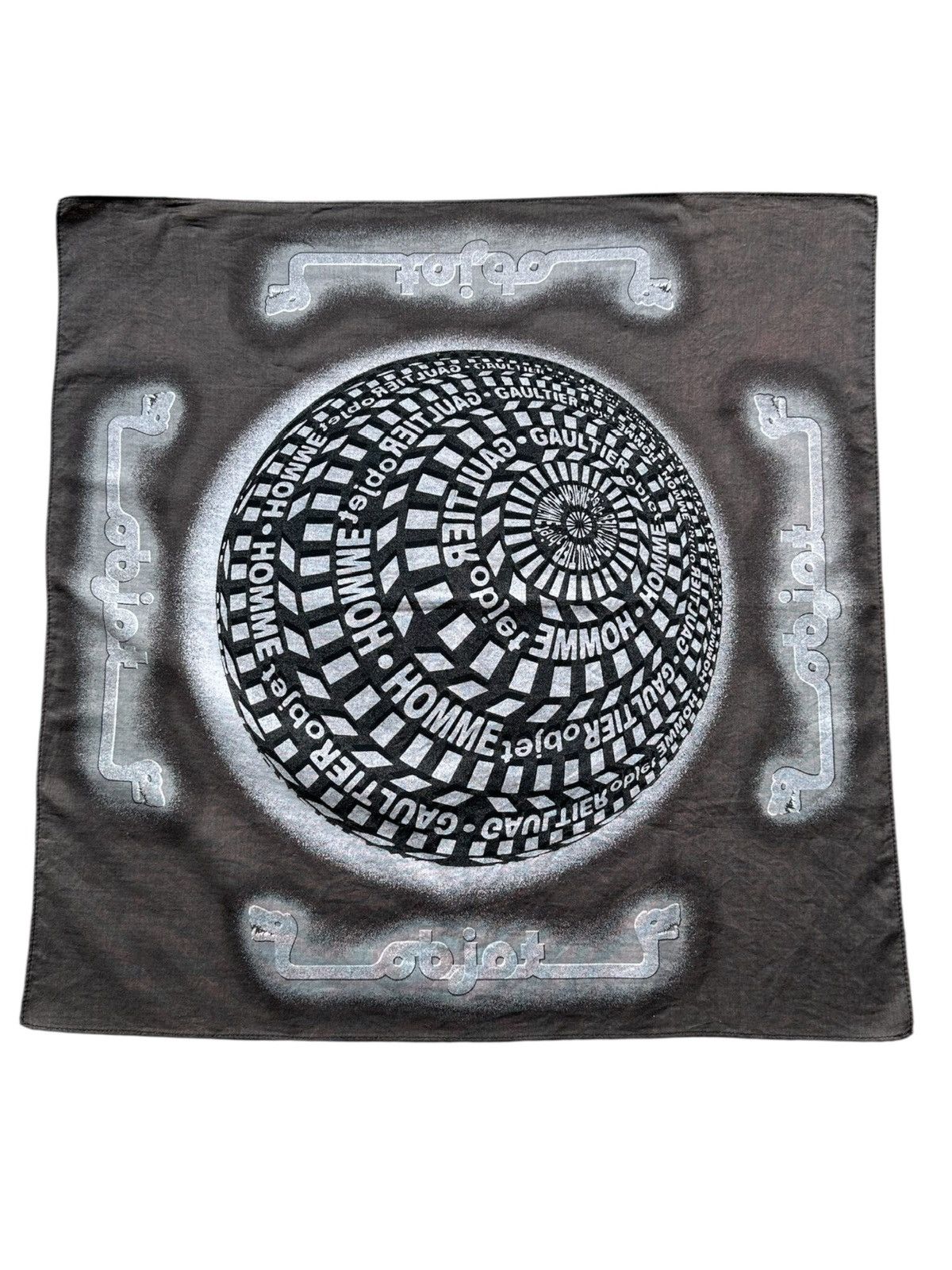 Jean Paul Gaultier 00's Gaultier Homme Object trompe l'oeil handkerchief Size ONE SIZE - 3 Thumbnail