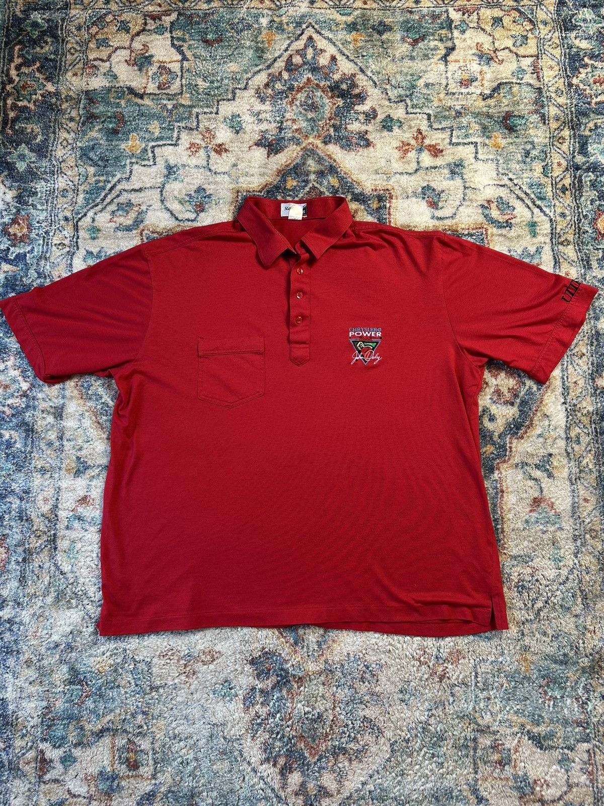 Vintage Vintage Chrysler John Daly Power Tour Golf Polo Size XL Size US XL / EU 56 / 4 - 1 Thumbnail