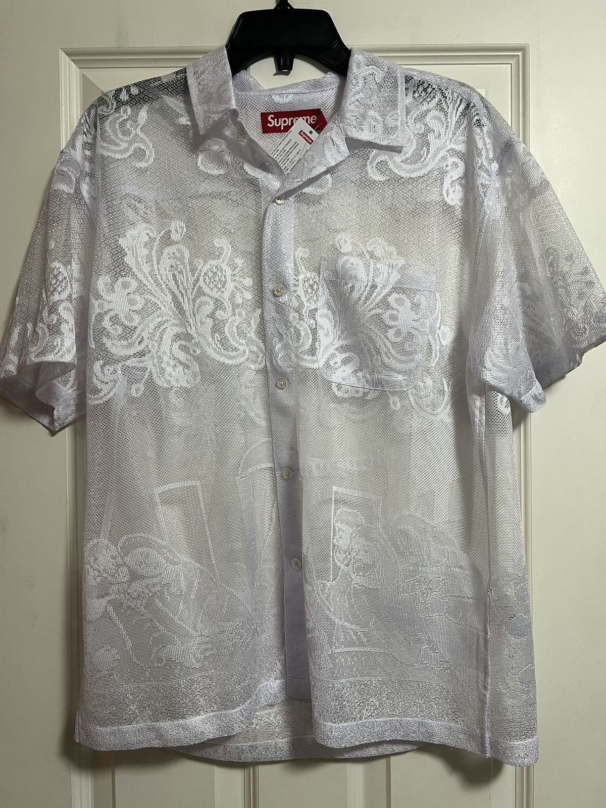 Supreme Supreme White Lace Tee -Last Supper Collab Size US M / EU 48-50 / 2 - 1 Thumbnail