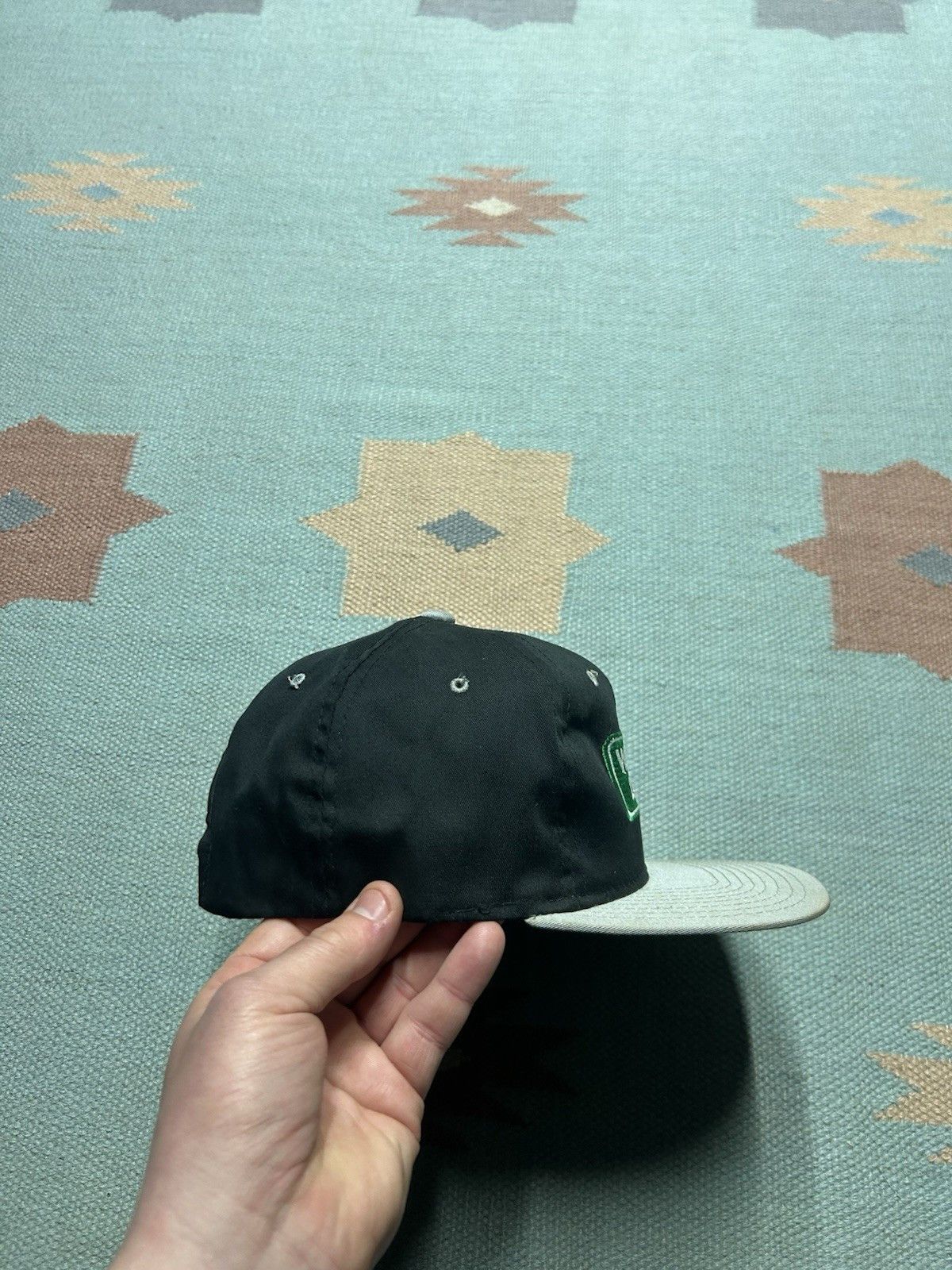 Vintage Vtg SnapBack hat Wolohan Lumber black embroidered Michigan Size ONE SIZE - 8 Thumbnail